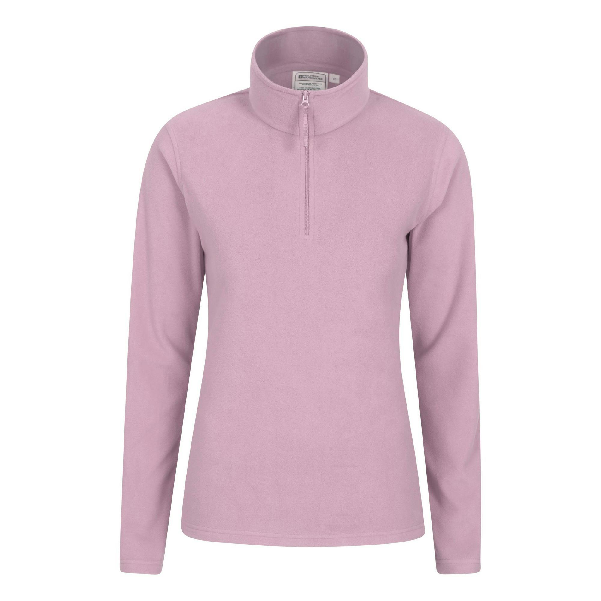 Mountain Warehouse Women's Light/Pink Camber Ii Fleece Top - Xl - 100% Polyester