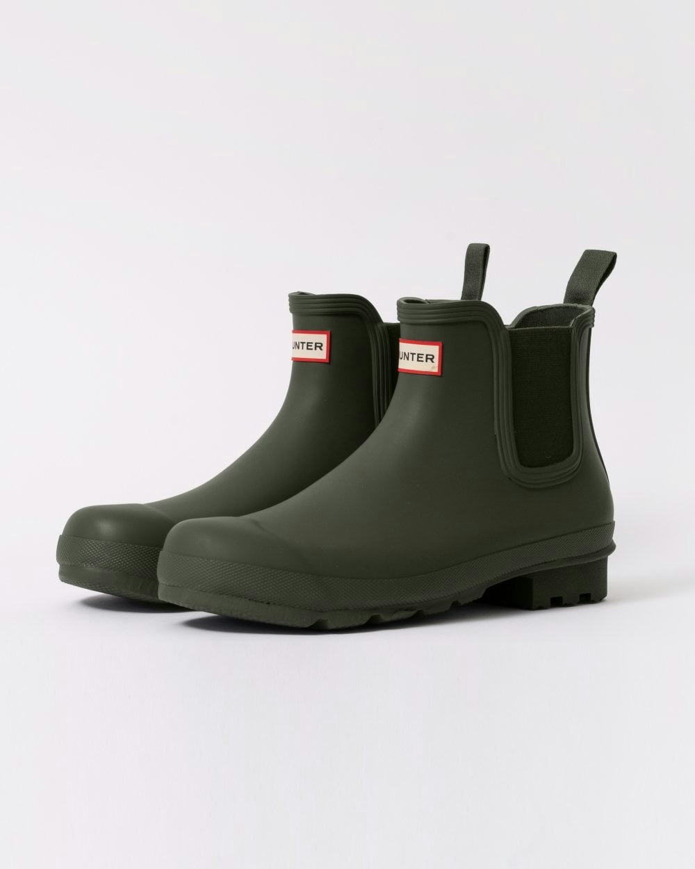Hunter Men's Dark Original Chelsea Boots - Olive - Olive - Uk9 Eu43 Us10