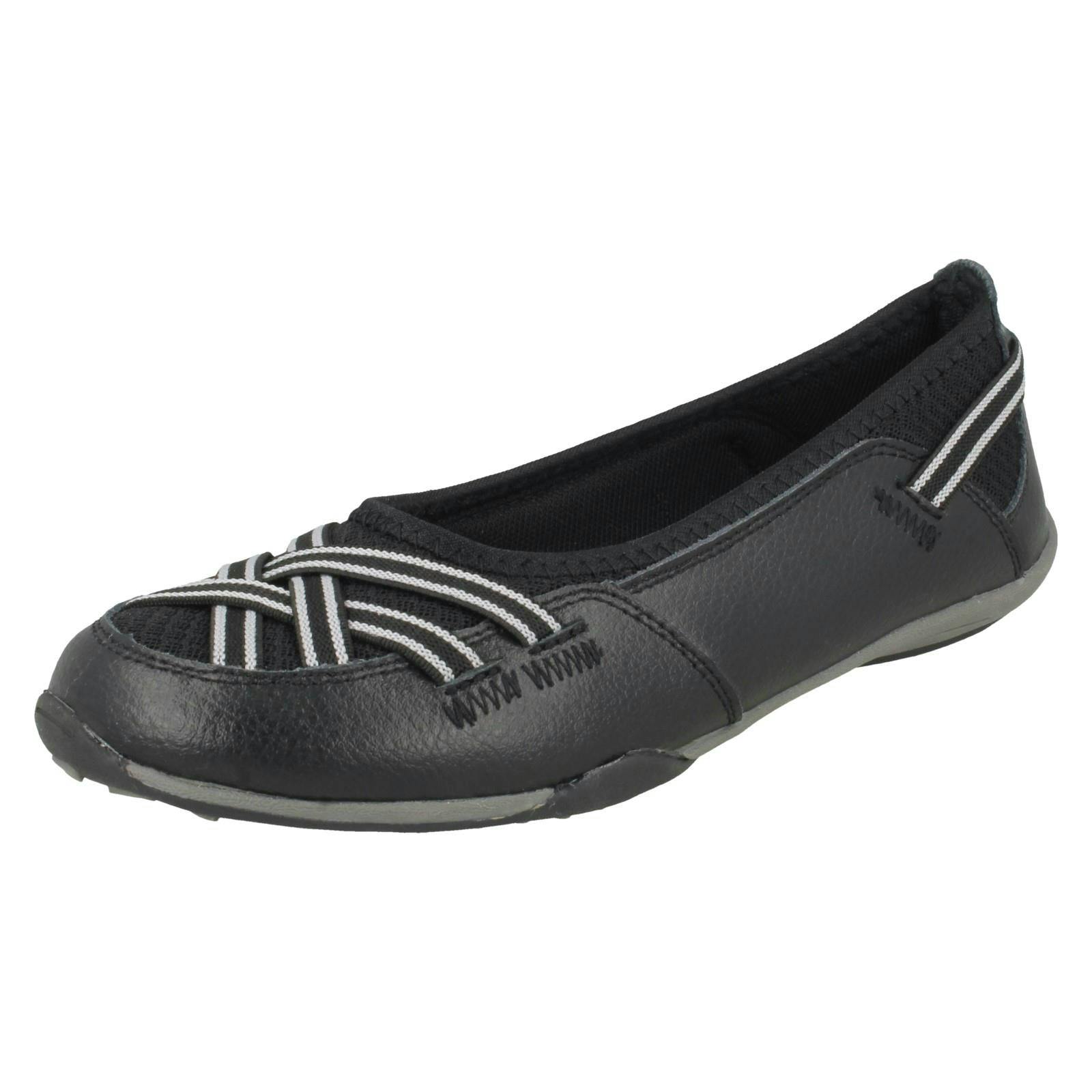 Down To Earth Women's Black Flat Shoes - Uk 7
