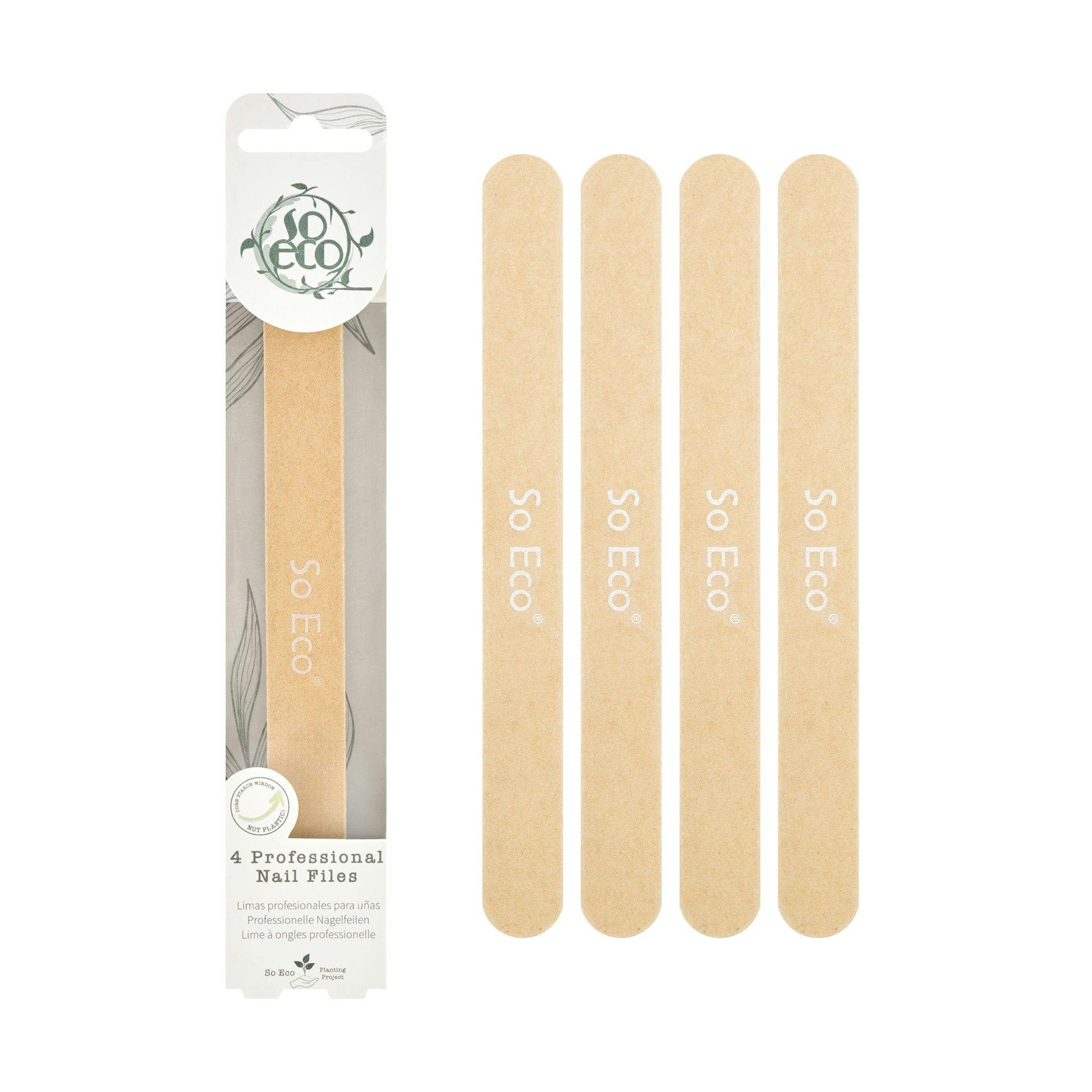 So Eco Professional Nail Files - 4 Pack