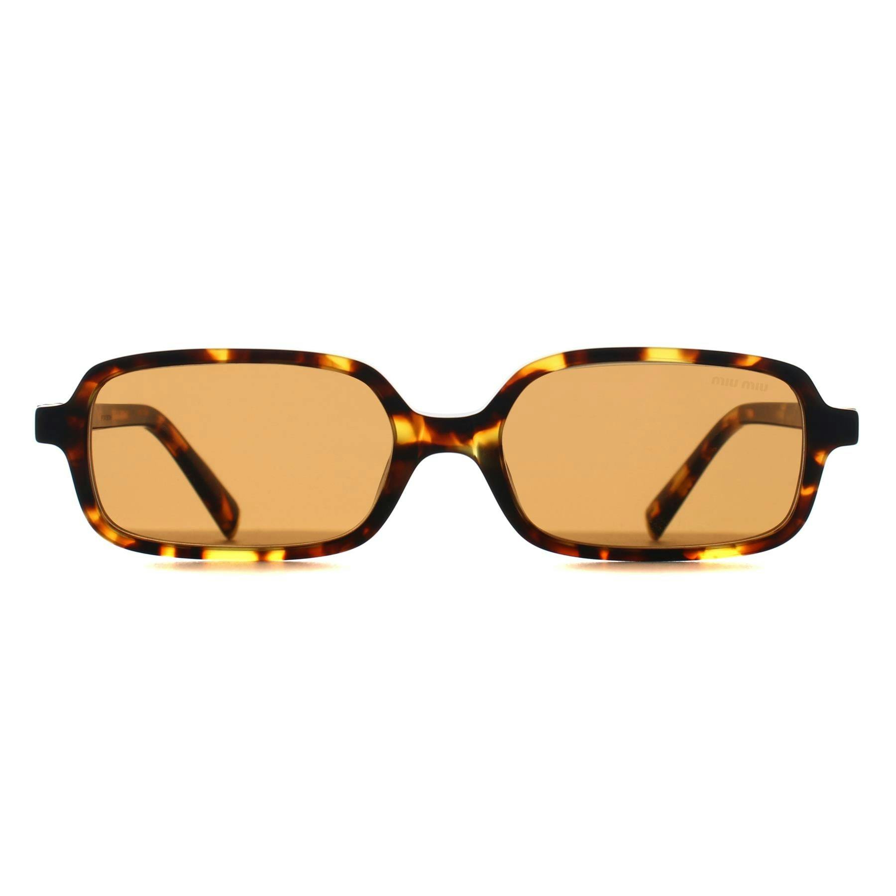 Miu Miu Women's Brown Rectangle Honey Havana Mu11zs - Image 8