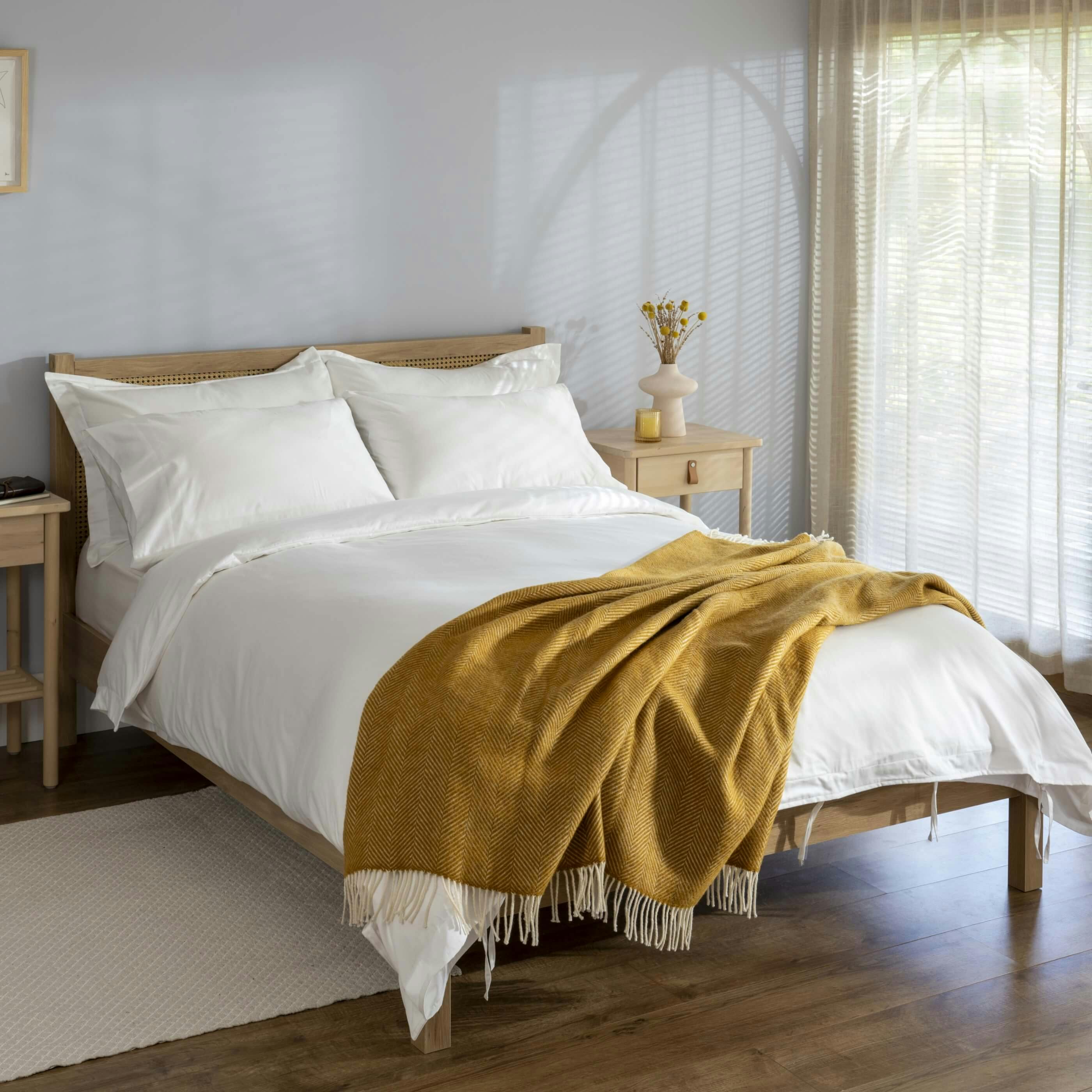 Soak&Sleep White 500 Thread Count Egyptian Cotton Duvet Cover - Single