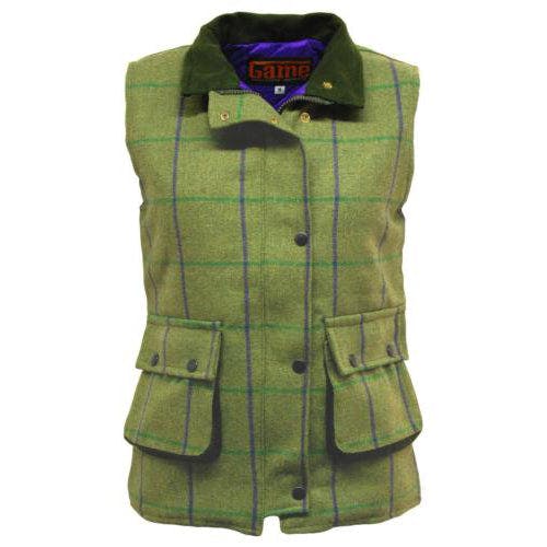 Coolandnew Women's Purple Game Ruby/Abby Tweed Gilet - Abby ( Lining) - 16