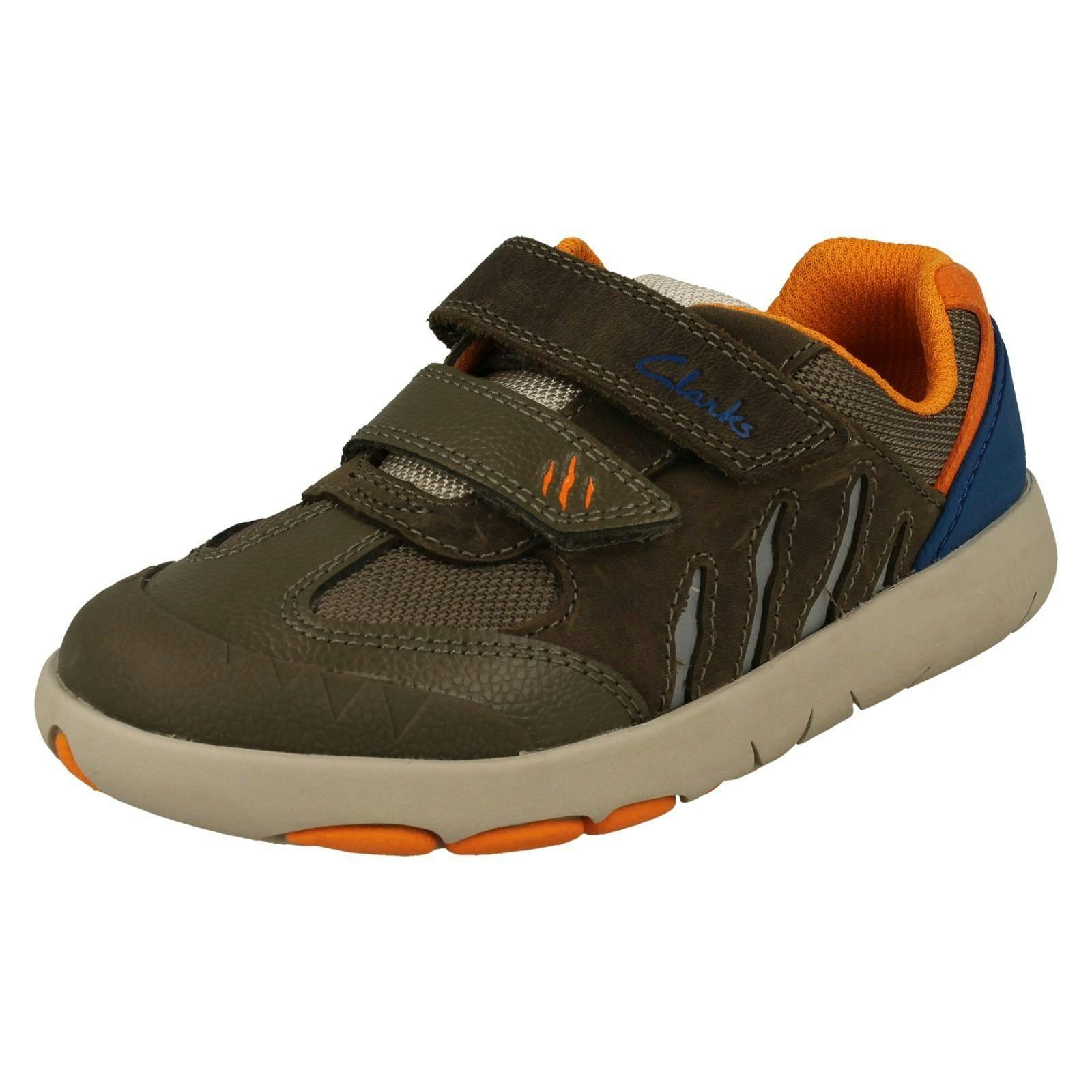 Clarks Boys Dinosaur Claw Detailed Shoes Rex Play K - Khaki 23 - Uk 12.5 Child - G