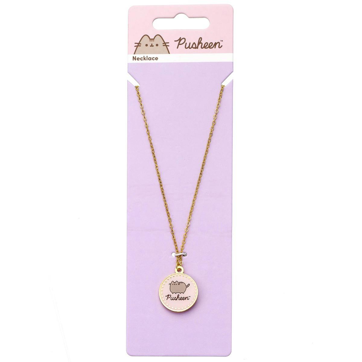 The Carat Shop Pink Pusheen The Cat Name Necklace