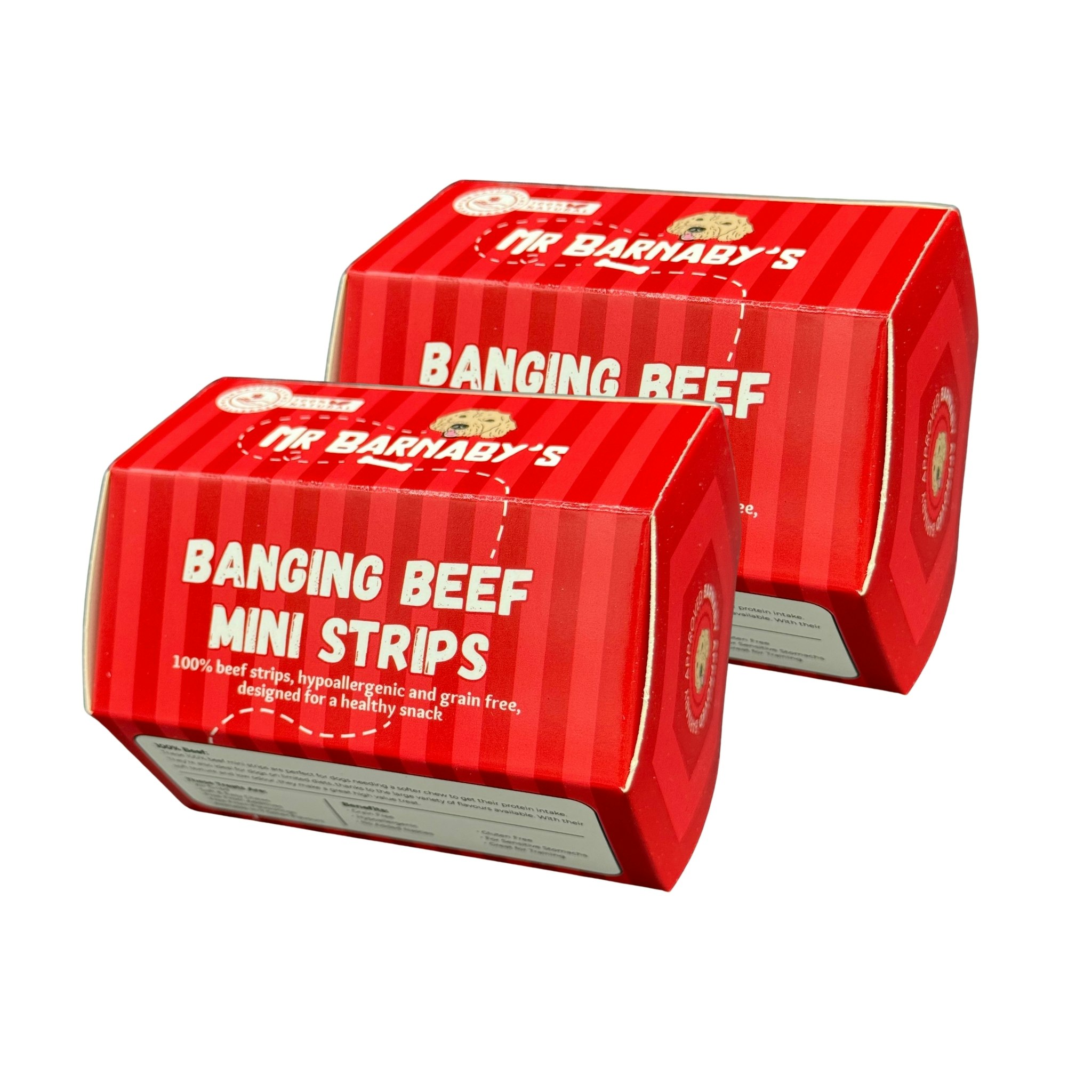 Mr Barnaby’s Grain Mr Barnaby's Banging Beef Mini Strips Dog Treats (Pack Of 2) - Pack Of 2 - 2
