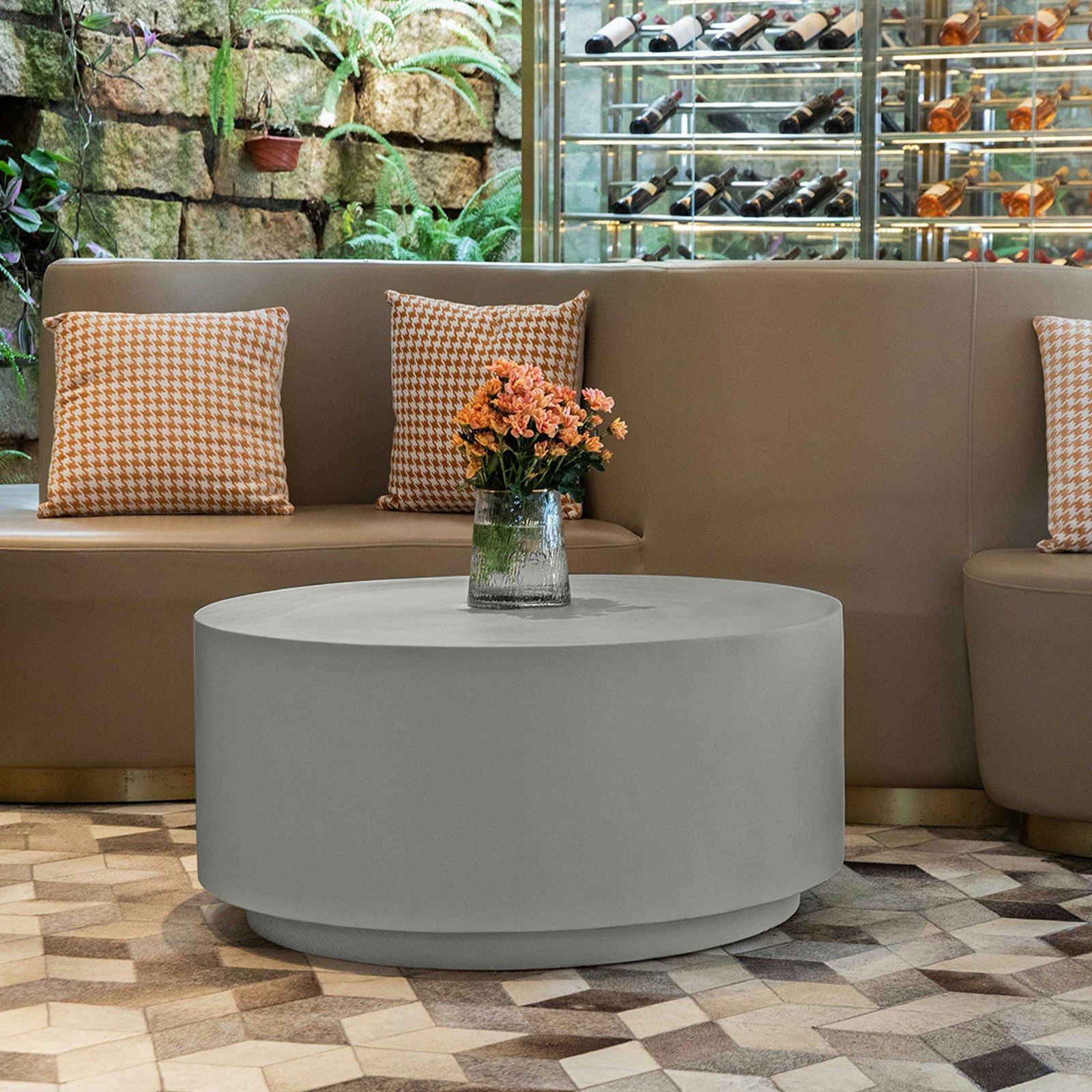 Elementi Gray Rome Grc Coffee Table In Space - Space - Grc Concrete - 1