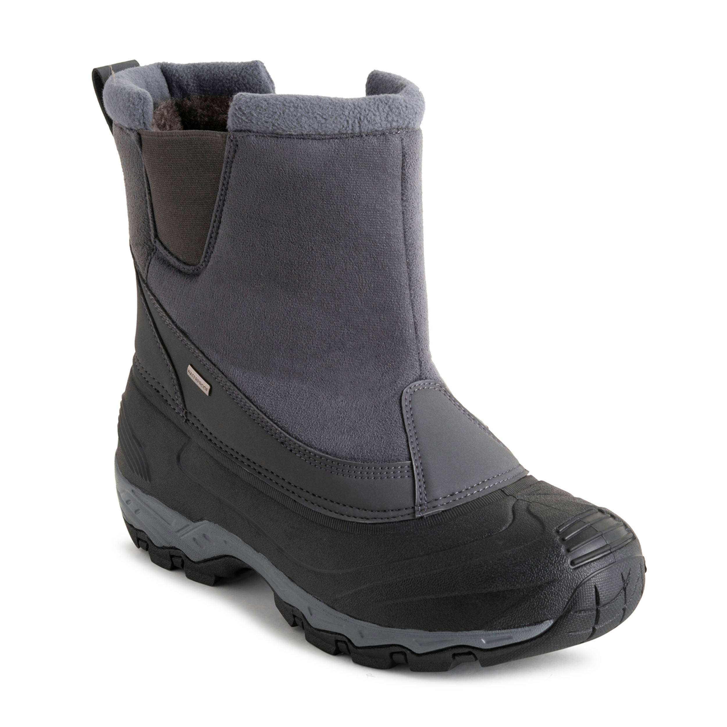 Viva Women's Grey Faux Fur Thermal Waterproof Outdoor Snow Winter Calf Boots - 10 - Pull On