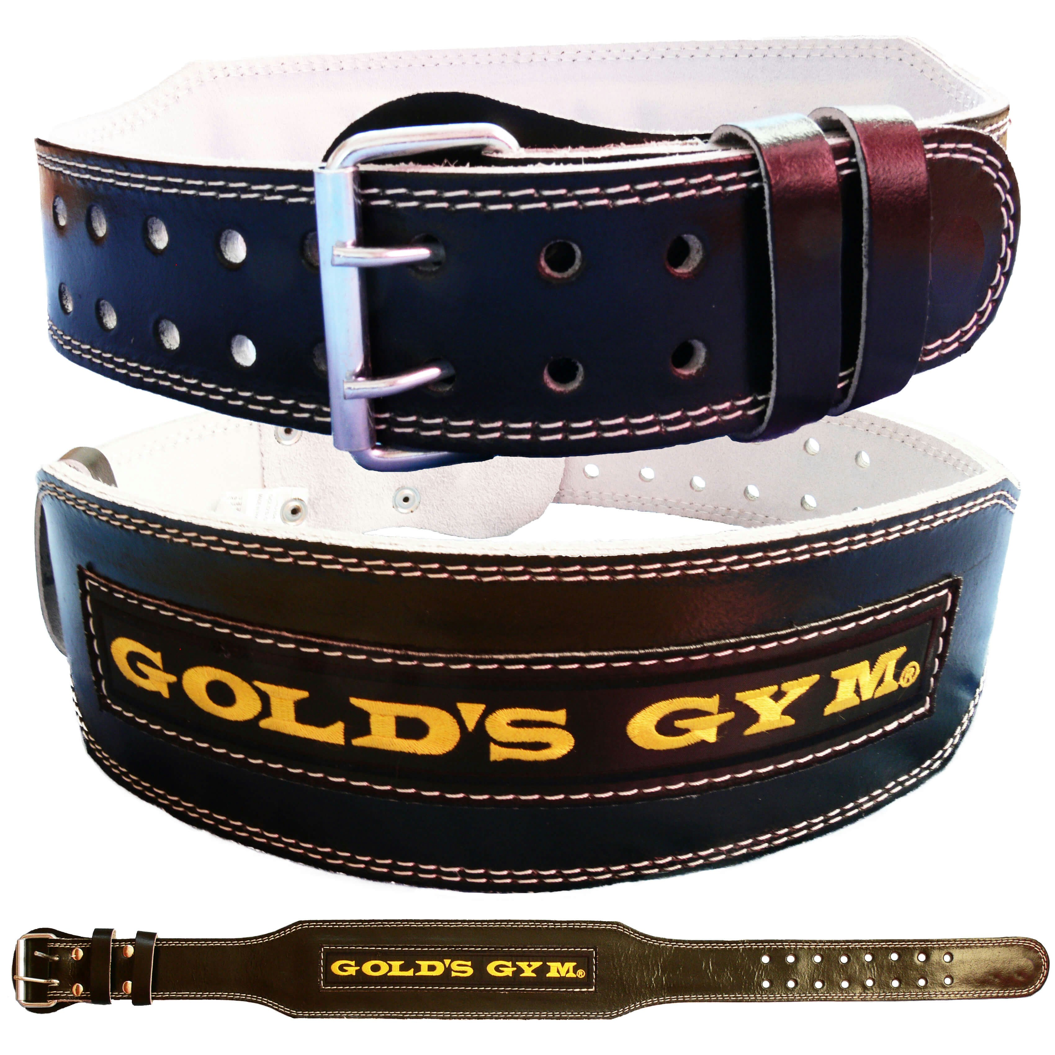 Golds Gym Leather Weight Lifting Belt 4” - S
