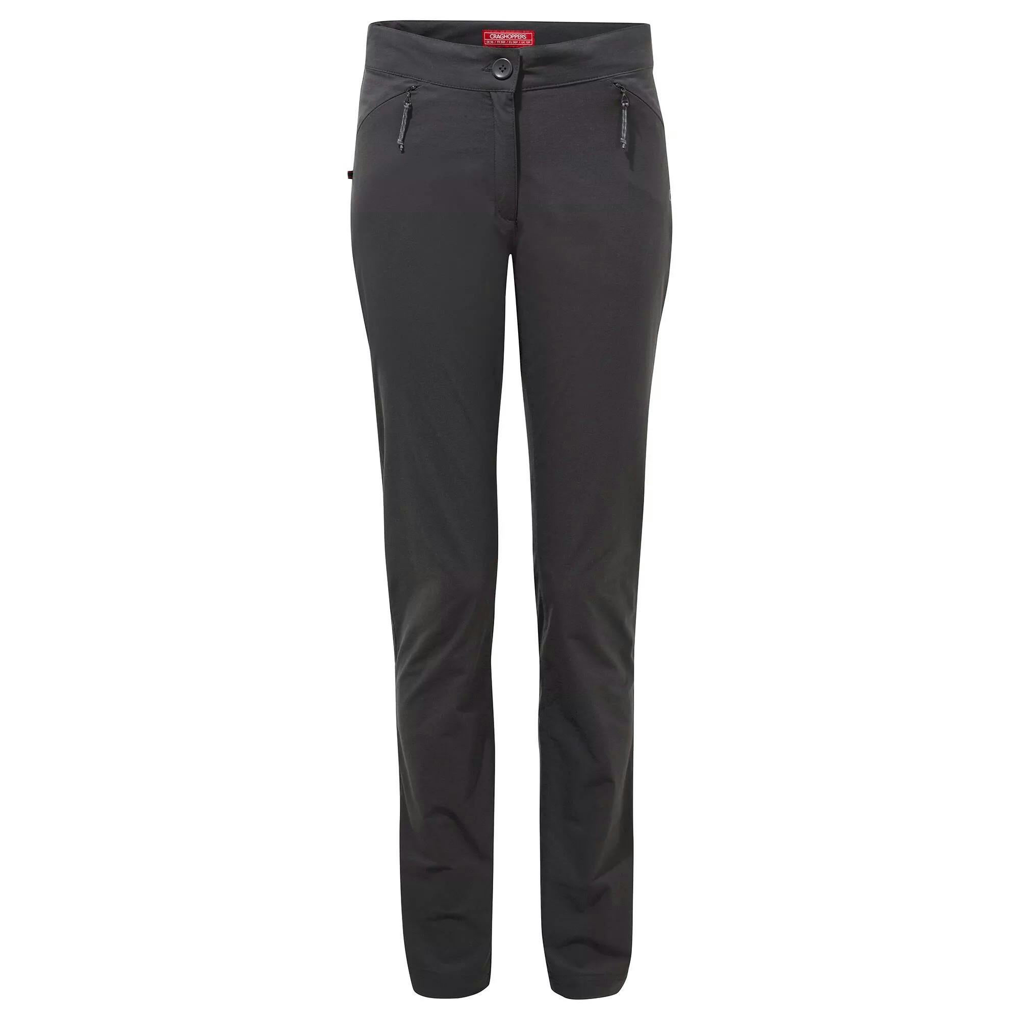 Craghoppers Women's Nosilife Pro Slim Trousers - Charcoal - 14 Uk R - Charcoal - 100% Mixed