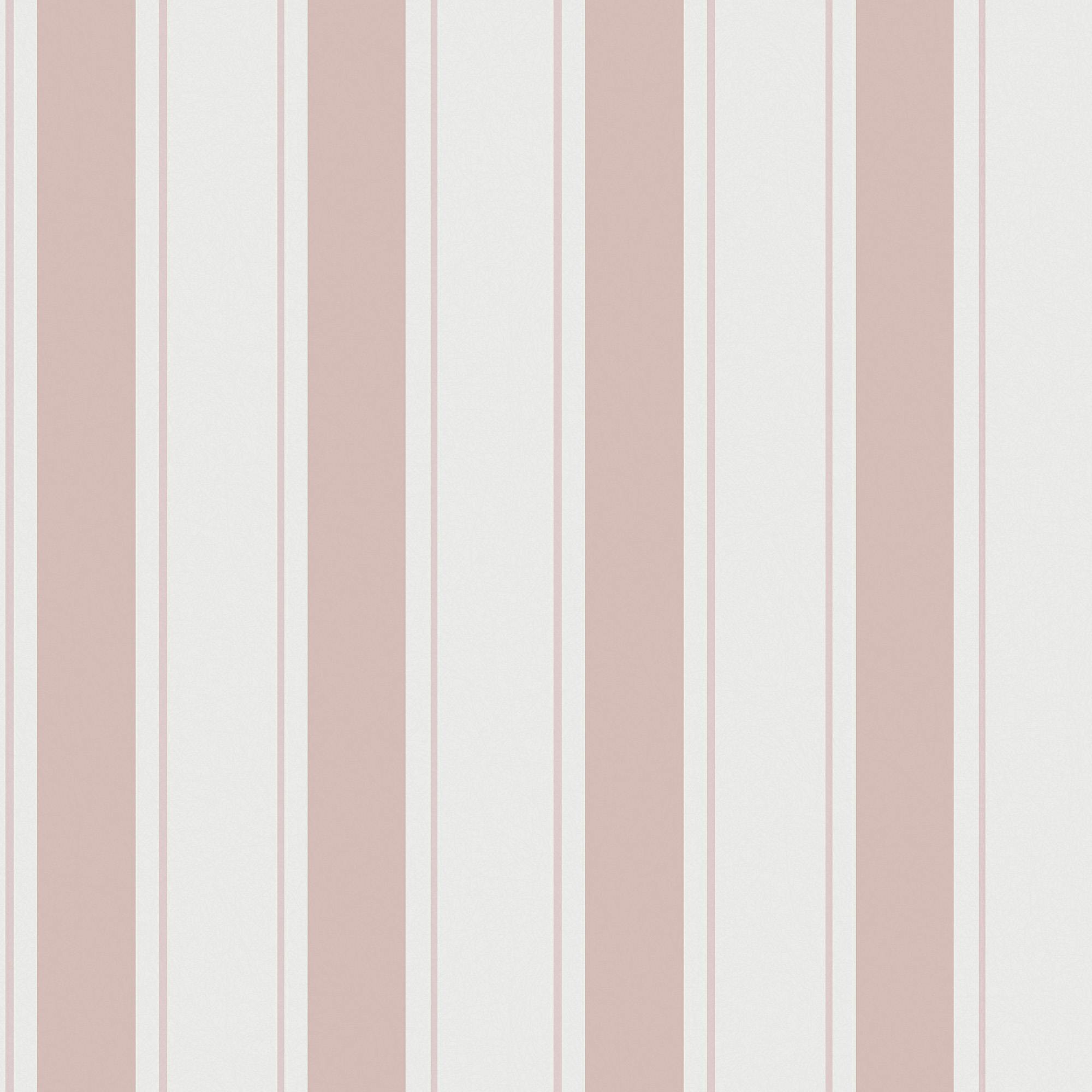 Rackhams Pink Oundle Stripe Cottesmore Blush Wallpaper