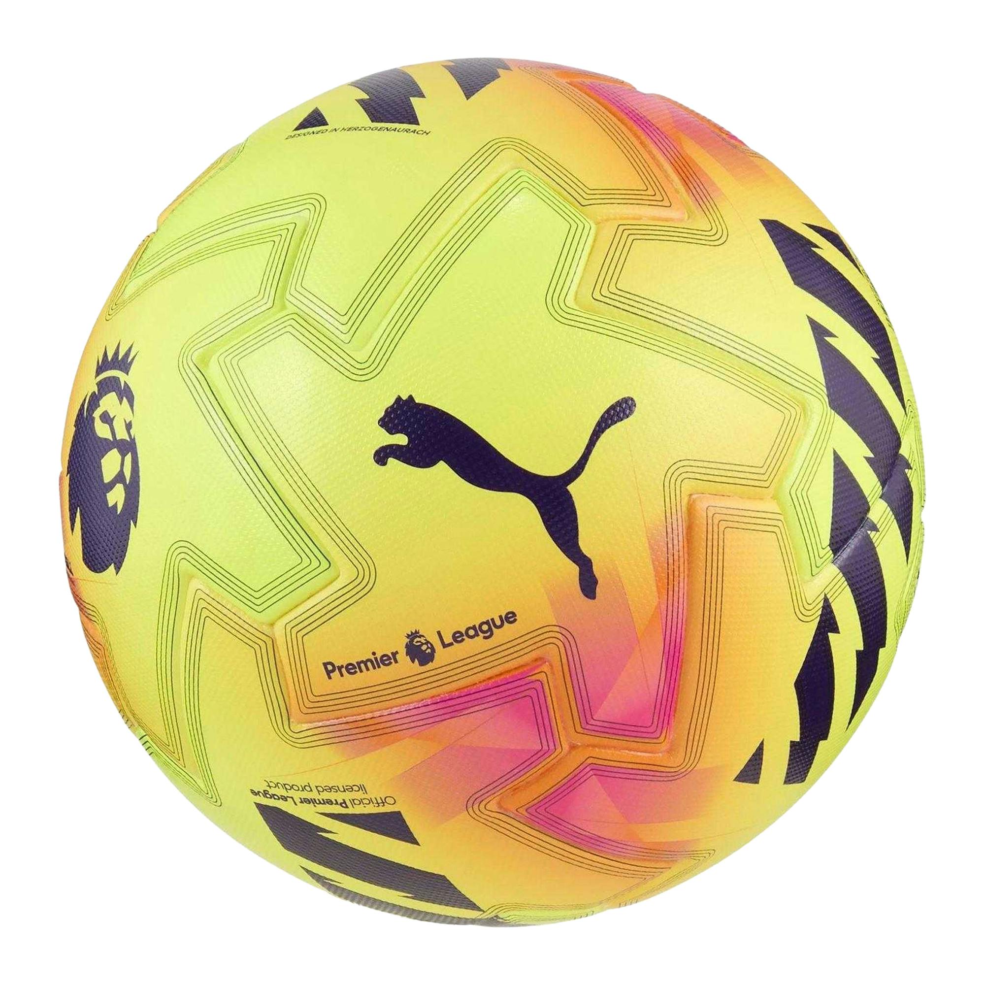 Puma Yellow/Pink Premier League Orbita Training Football - 5