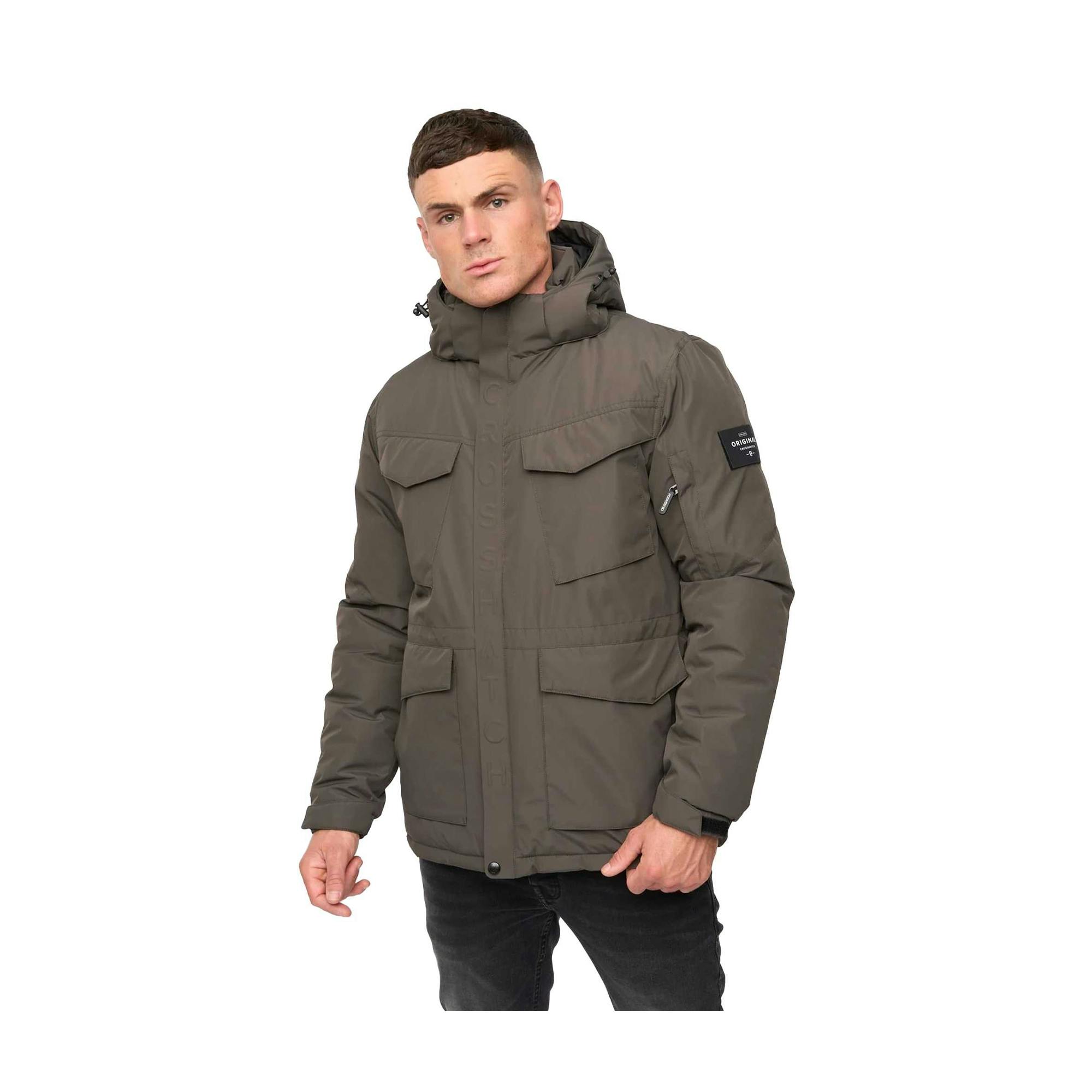 Crosshatch Men's Plentons Jacket - Olive - Xxl - Olive - 100% Polyester