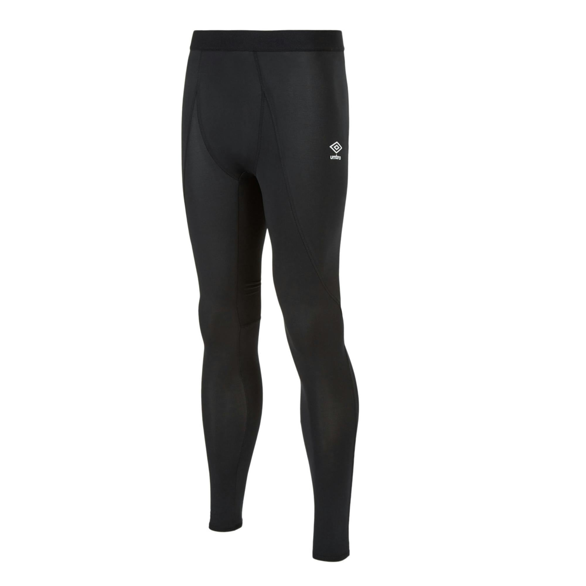Umbro Men's Black Core Power Tights - Xxl - 90% Polyester/10% Elastane