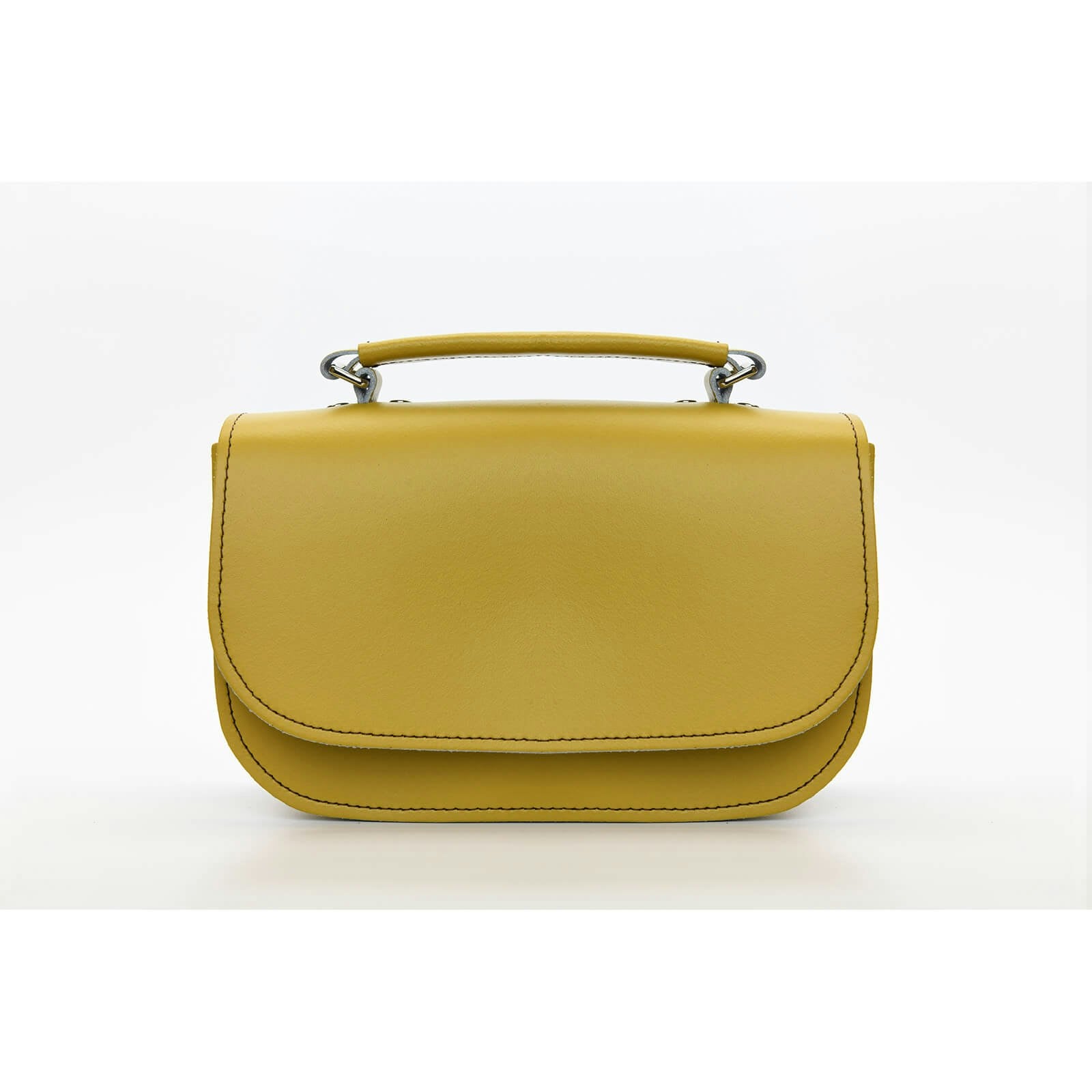 Zatchels Yellow Aura Handmade Leather Bag - Ochre