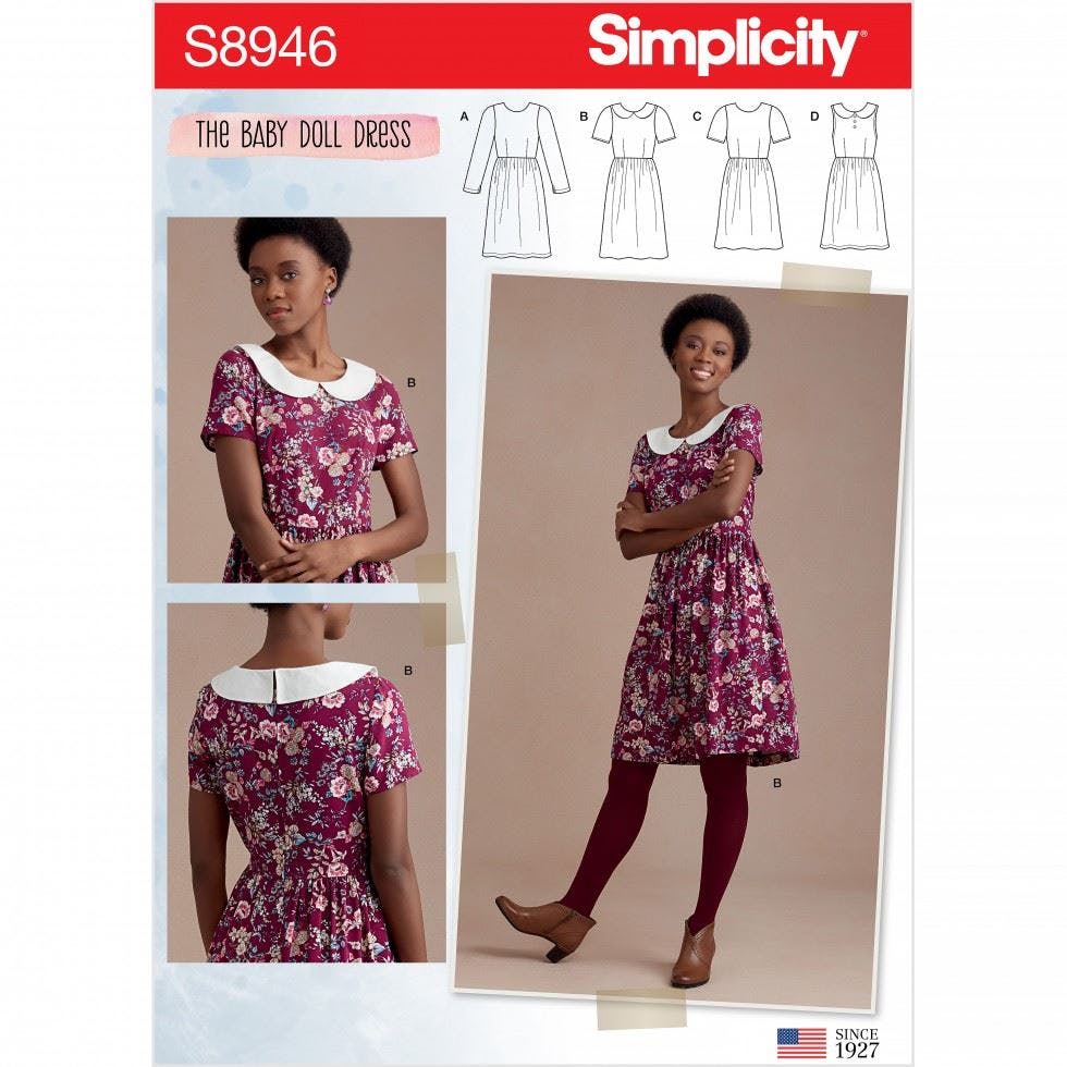 Simplicity Women's Sewing Pattern 8946, Dresses For H5 (6-8-10-12-14) - Intermediate - R5 (14-16-18-20-22)