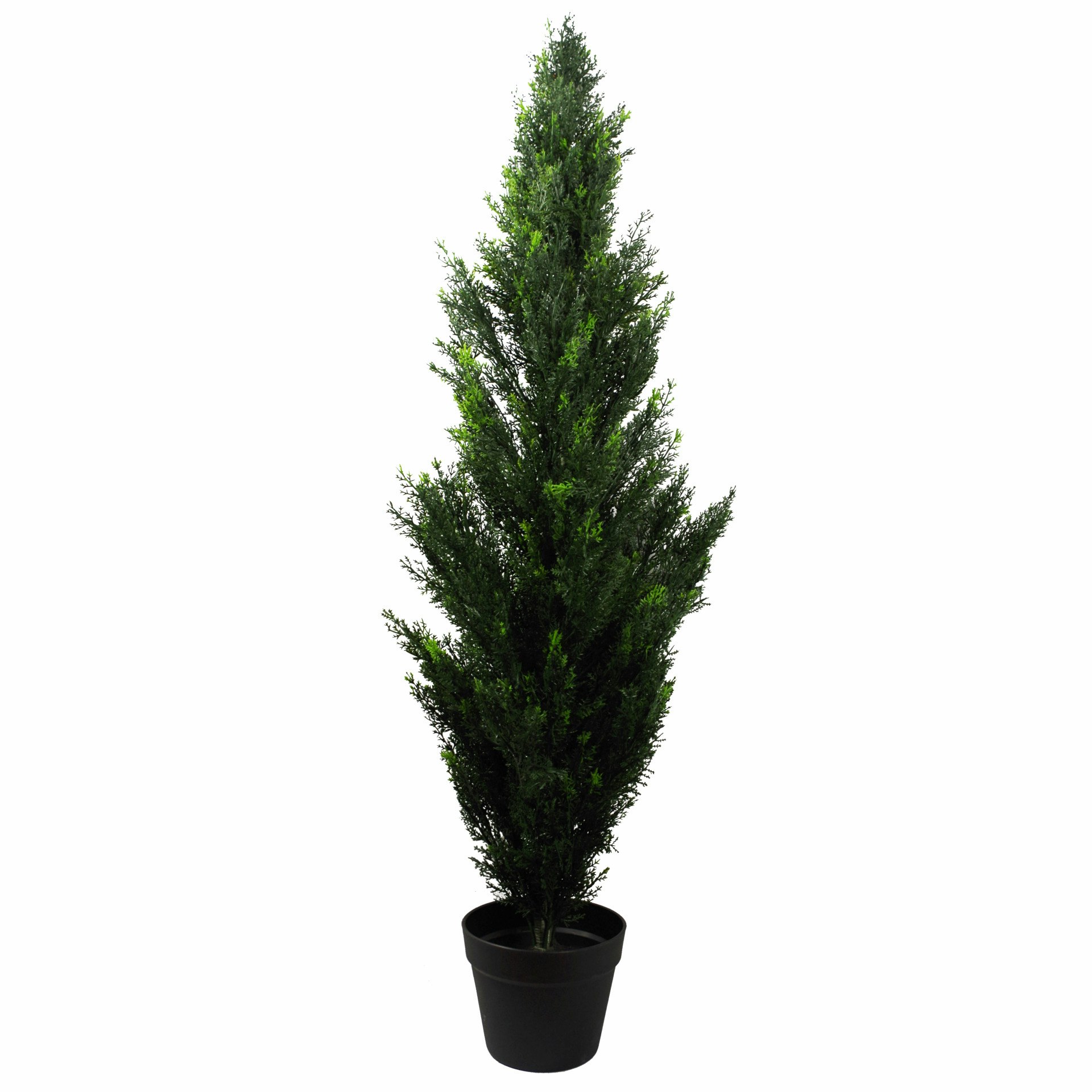 Leaf Green Uv Artificial Cedar Cypress Topiary Uv Resistant - 120Cm