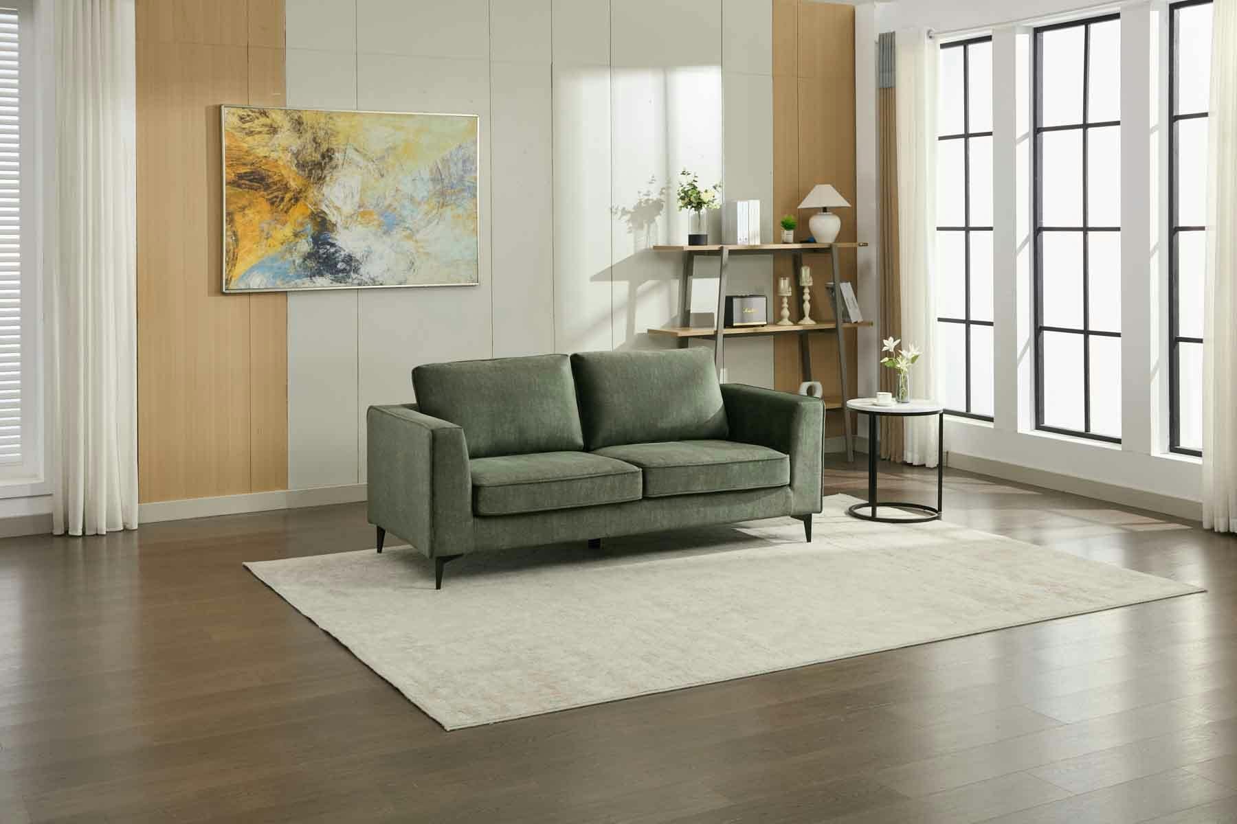 Brooklyn 3 Seater Sofa - Moss Green - Image 2