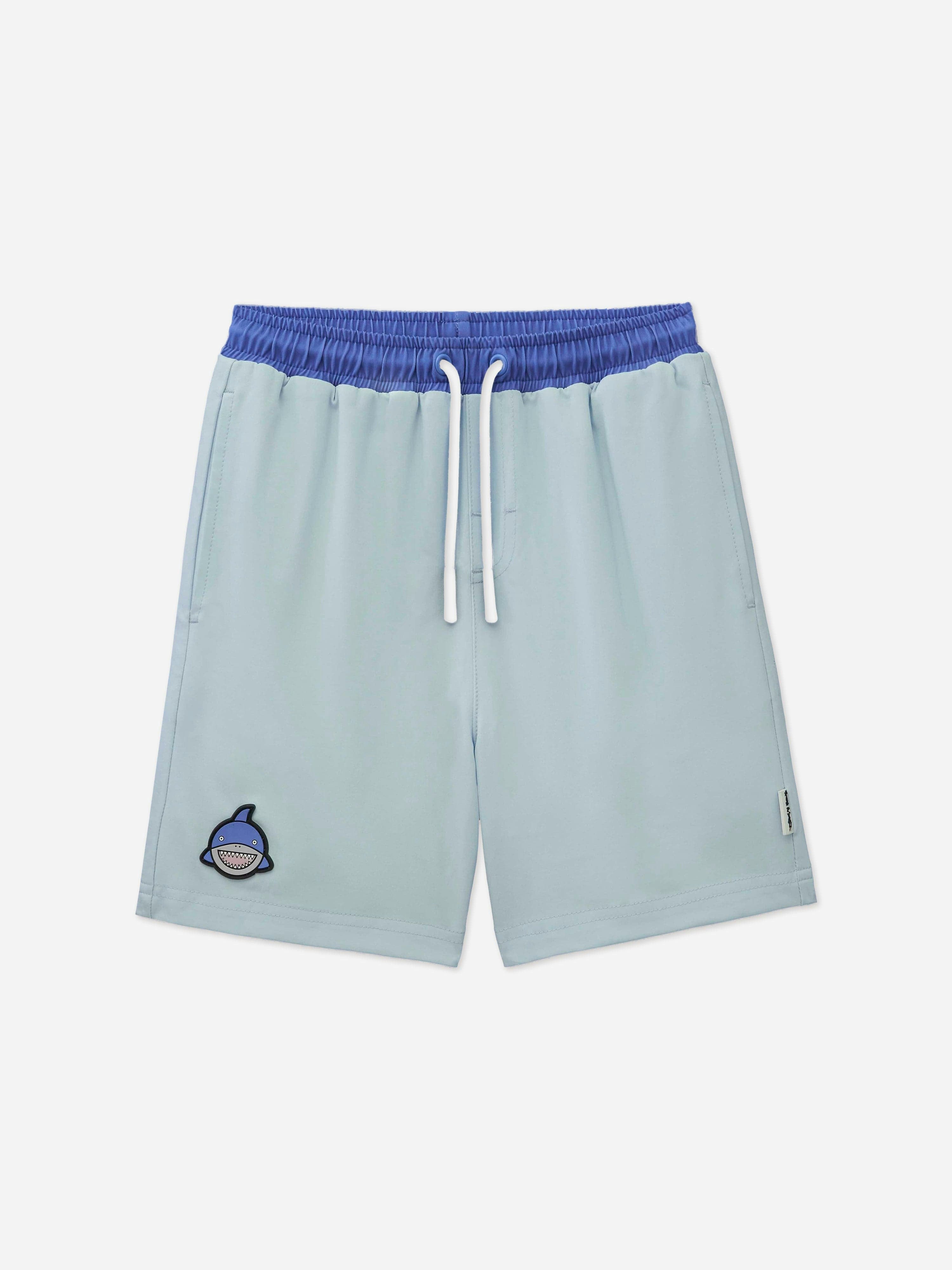 Roarsome Boys Blue Reef The Shark Swim Shorts In (Upf50+) - 2 - 3 Yrs