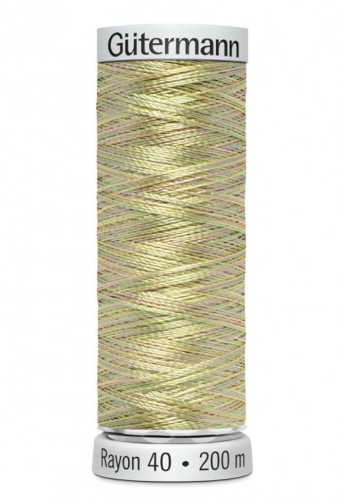 Gutermann No 40 Sulky Rayon Embroidery Thread 200M Rayon Thread Suitable For Embroidery - 2202 - 200 Metres