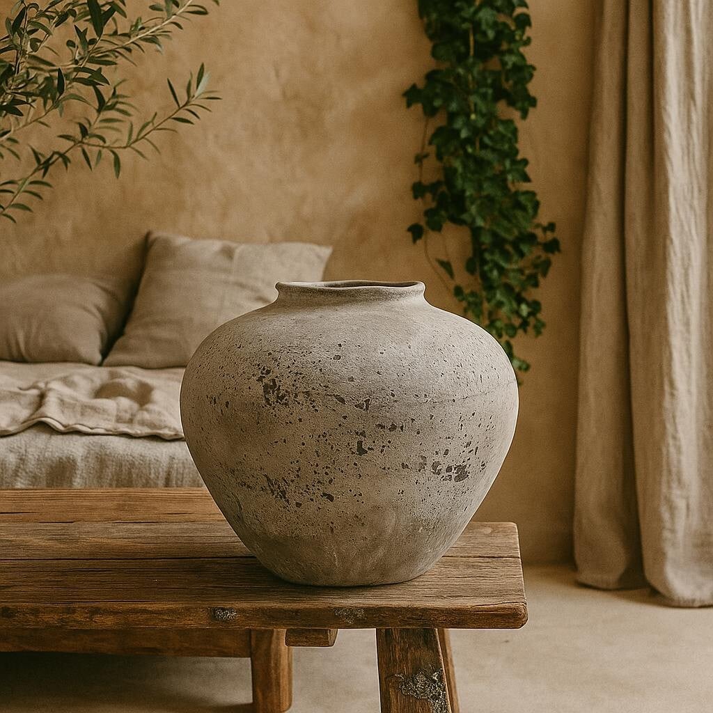 Wyld Haus Sunvale Weathered Stoneware Ceramic Vase