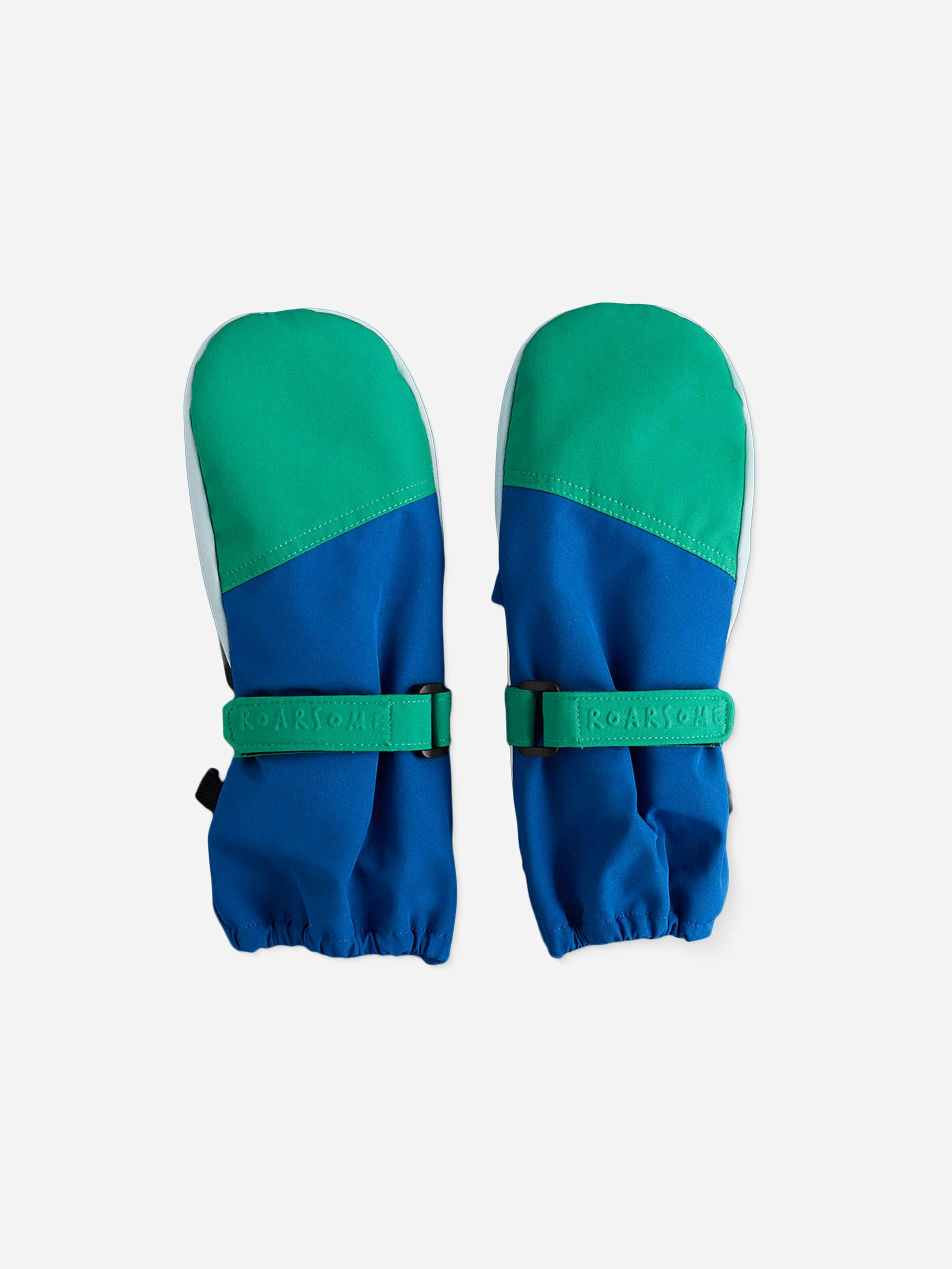 Roarsome Boys Blue Kids Ski Gloves In - 5 - 6 Years