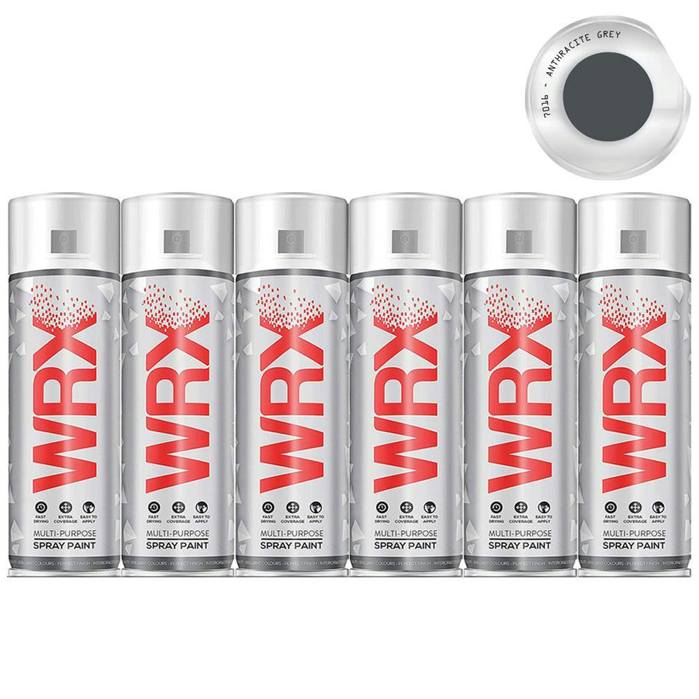Rackhams Anthracite/Grey 12X Wrx Semi Gloss Spray Paint 400Ml Ral 7016 - Image 12