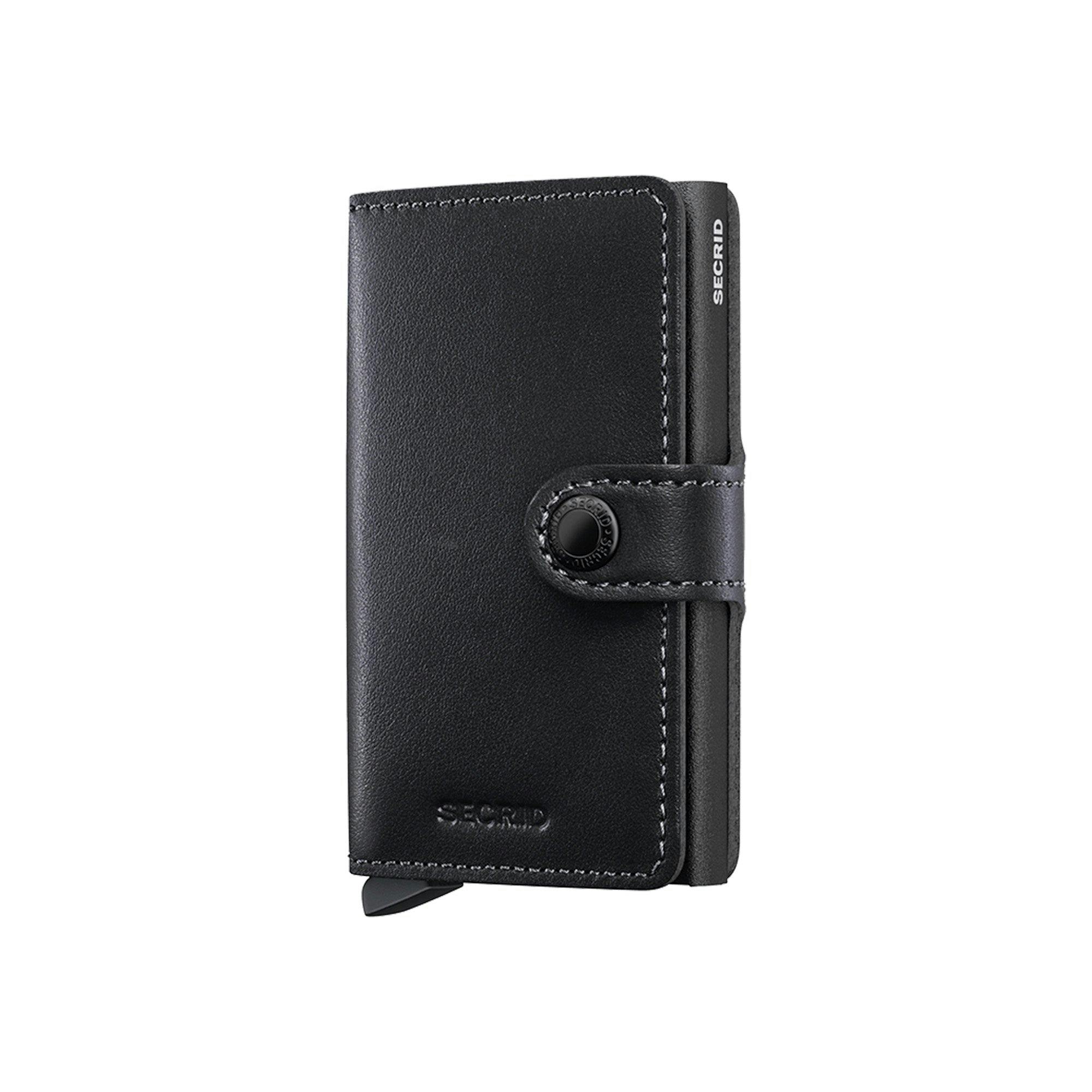 Secrid Black Mini Wallet Original Leather - Powdercoat