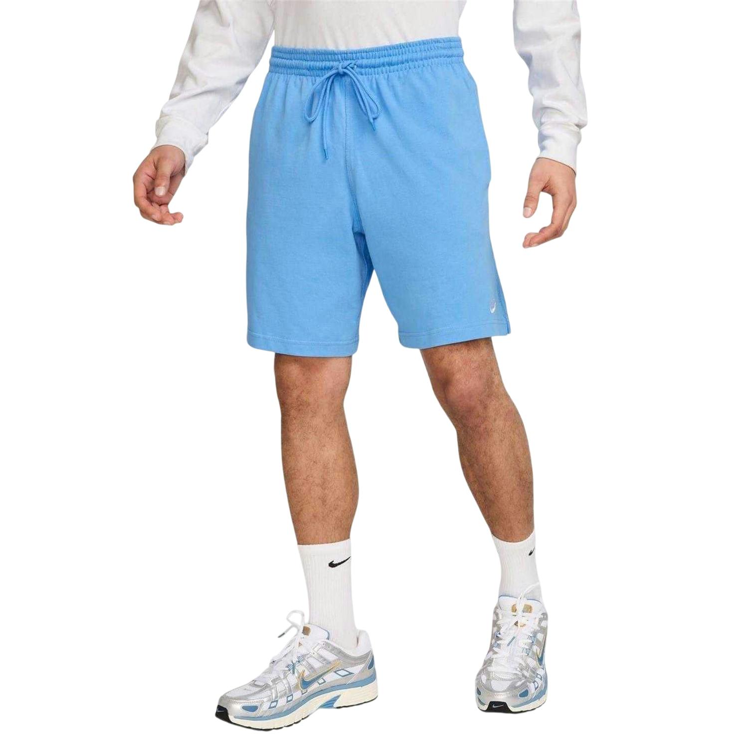 Nike Men's Blue Club Embroidered Logo Shorts - University - Xxl - University - 100% Cotton