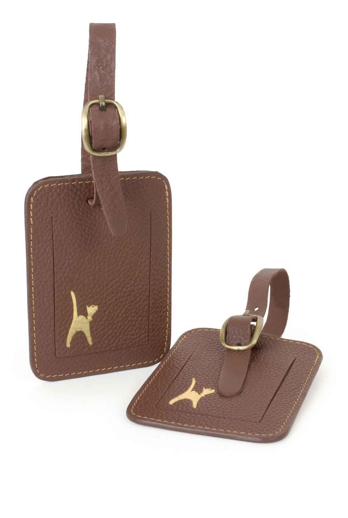 Catwalk Collection Handbags Brown Wanda - Luggage Tag
