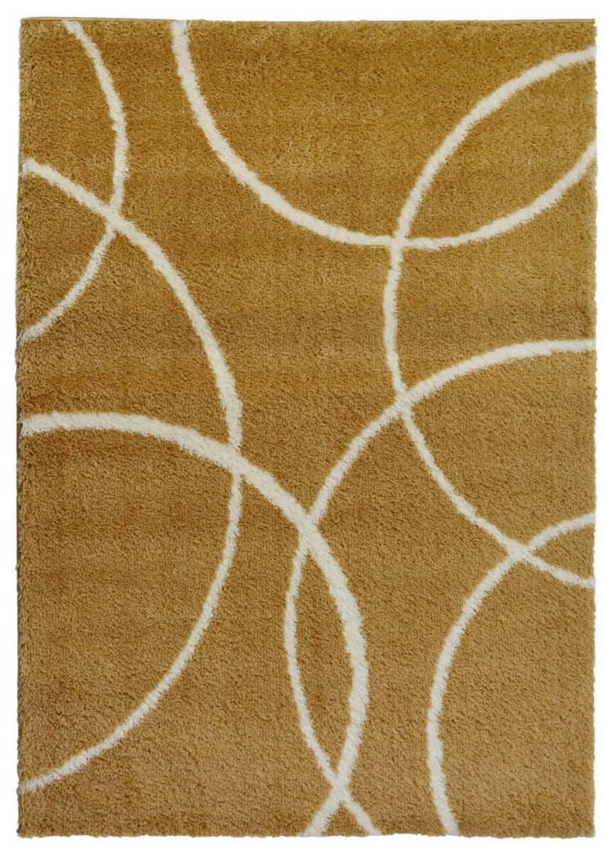Rackhams Yellow Snug Bubbles Shaggy Rug - 160X230 Cm