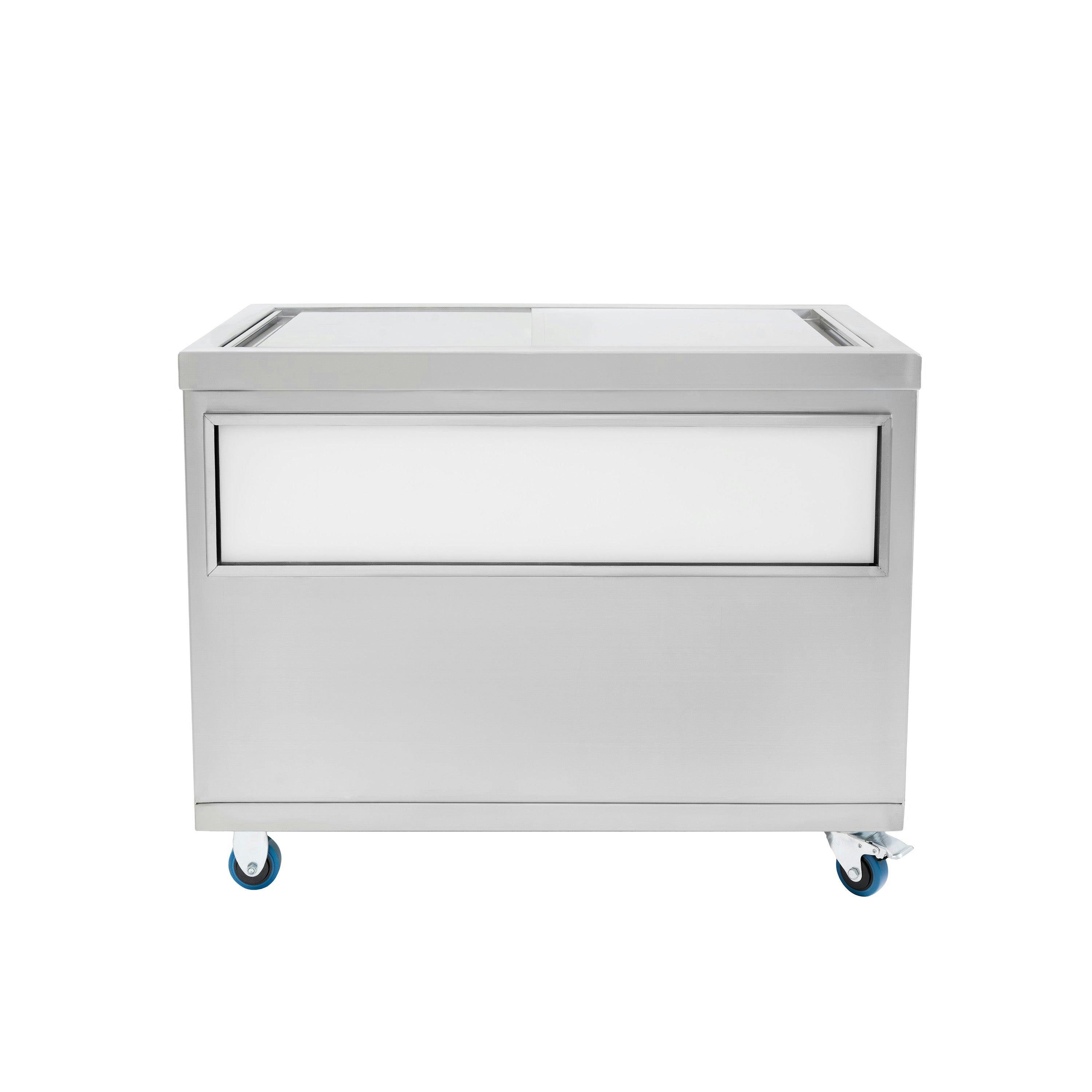 Rackhams Mobile Ice Cart - 1000Mm