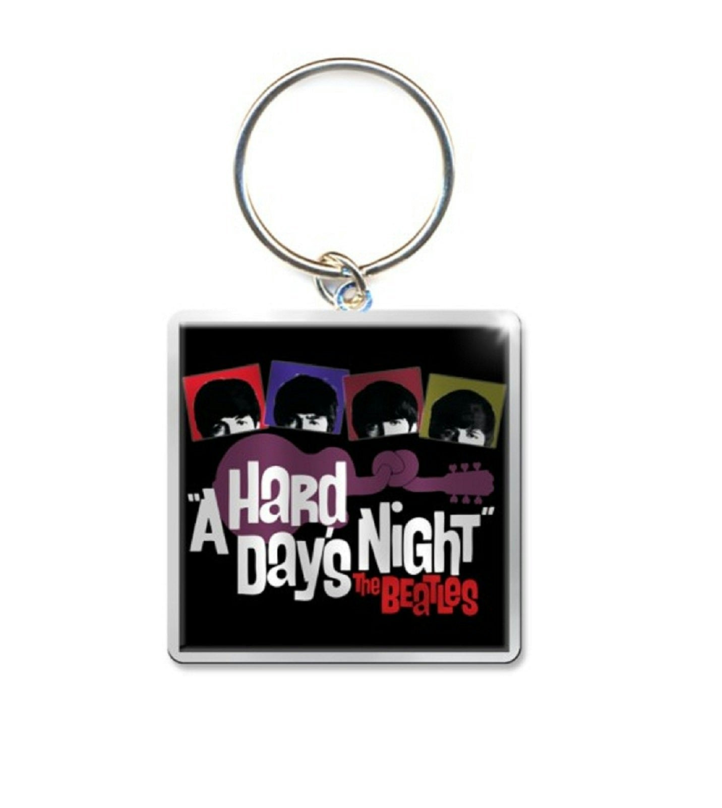 Paradiso Clothing The Beatles Keyring Hard Days Night Guitar Keychain
