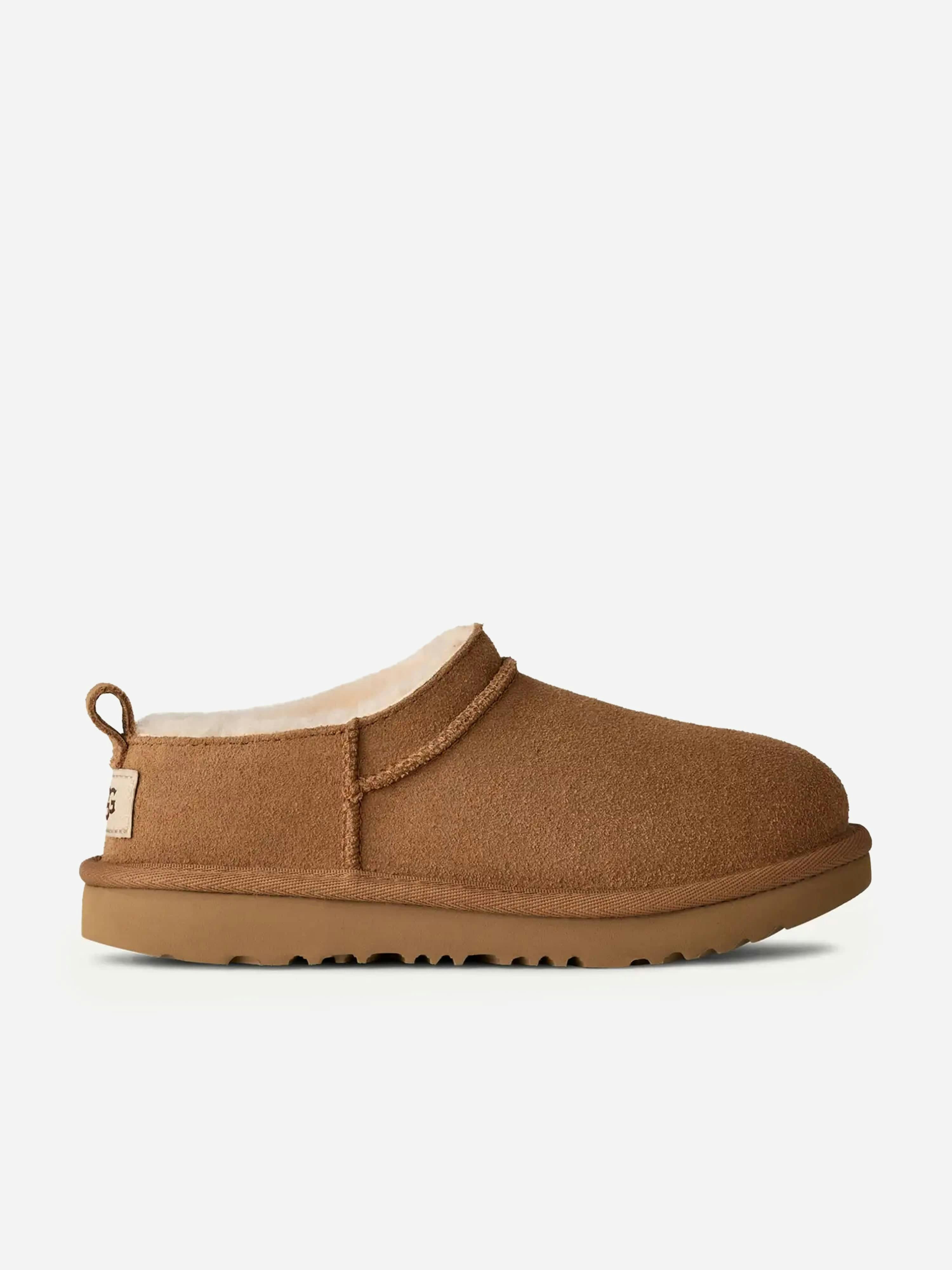 Ugg Boys Brown Kids Classic Micro Slippers In - Eu 22 Uk 5 Us 6