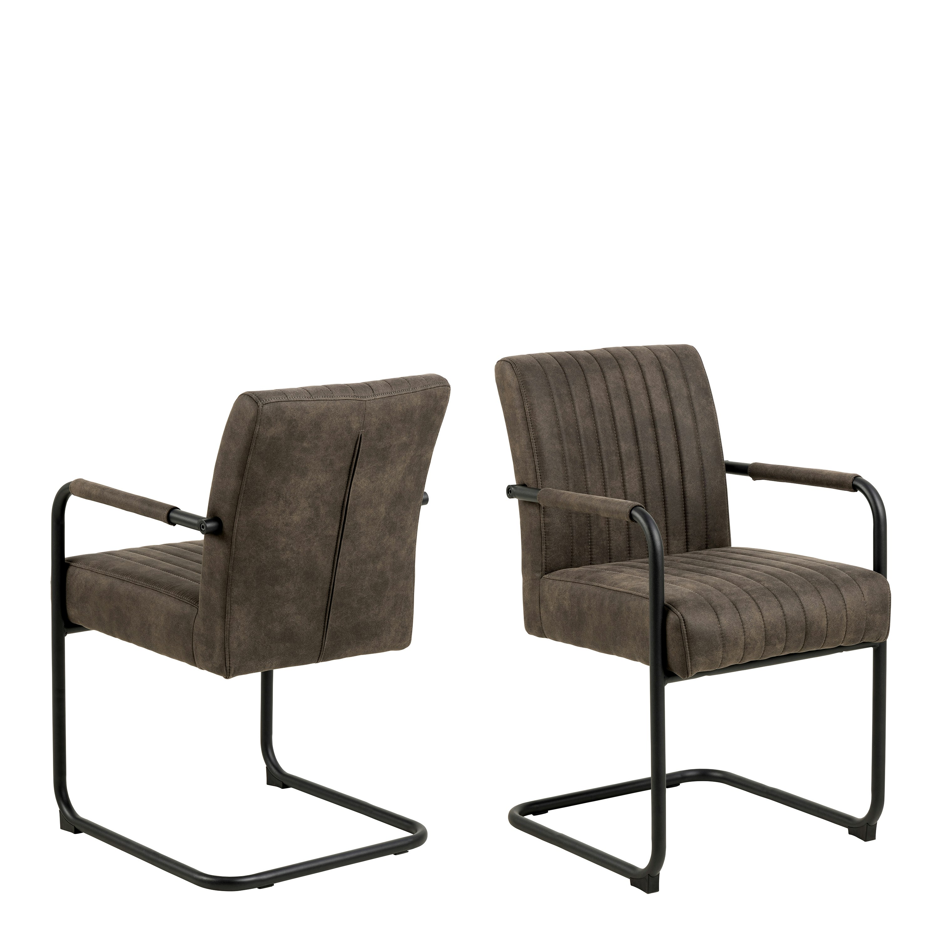 Rackhams Grey Adele Dining Chair In Fabric Set Of 2 - 1