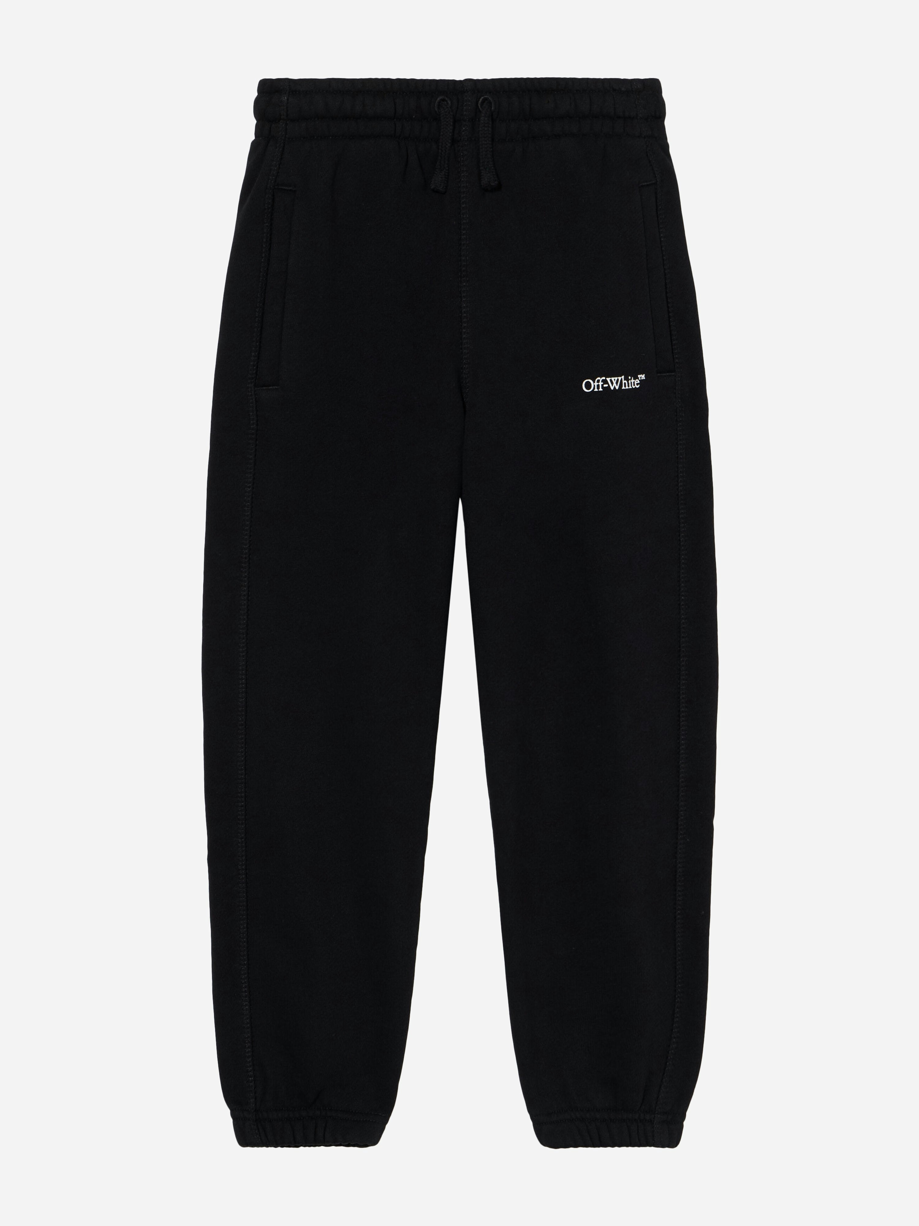 Off-White Unisex Kids White/Black Off- Kids Bookish Diagonal Joggers In - 8 Yrs