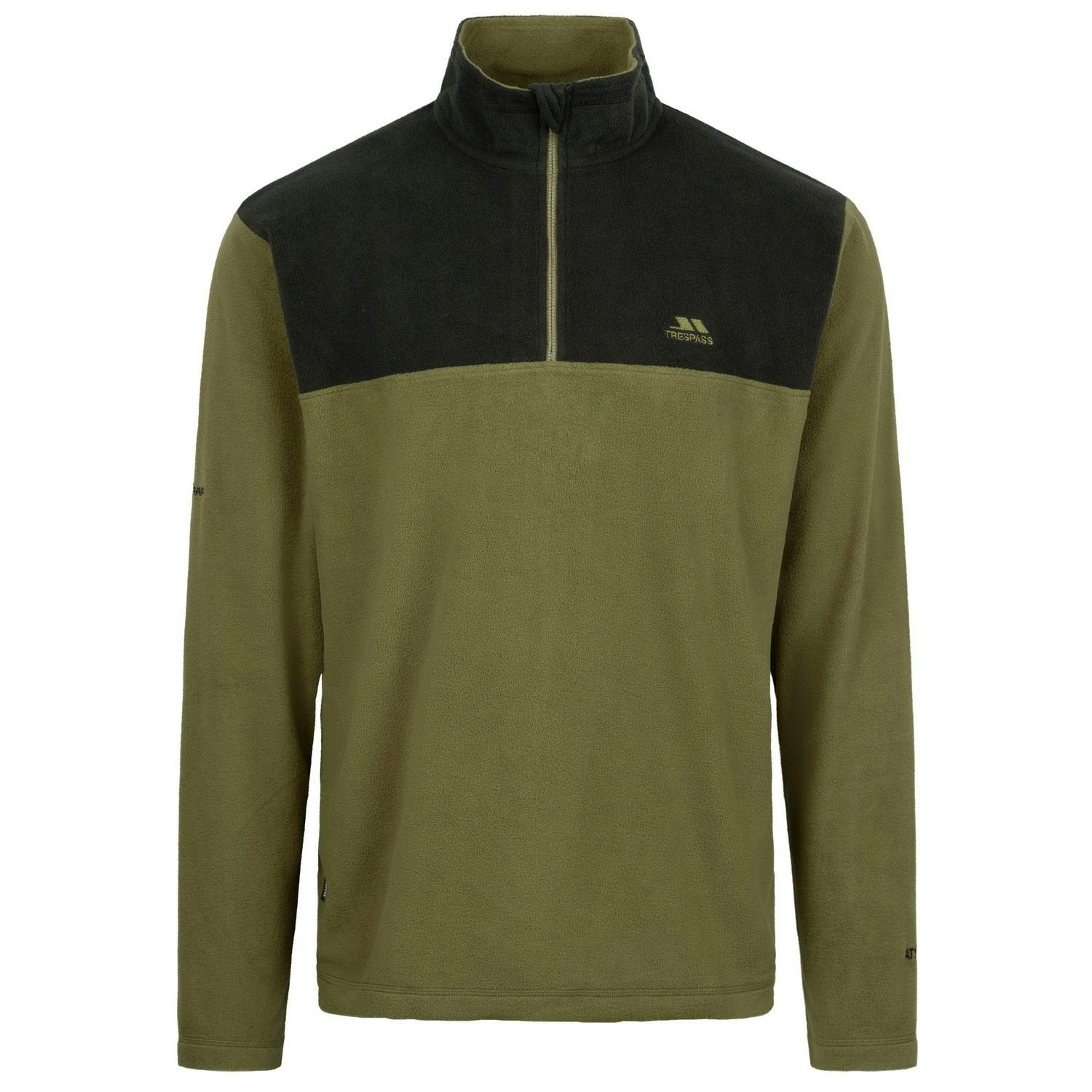 Trespass Men's Dark Curtiston At100 Fleece Top - Vine - Xs - Vine - 100% Polyester