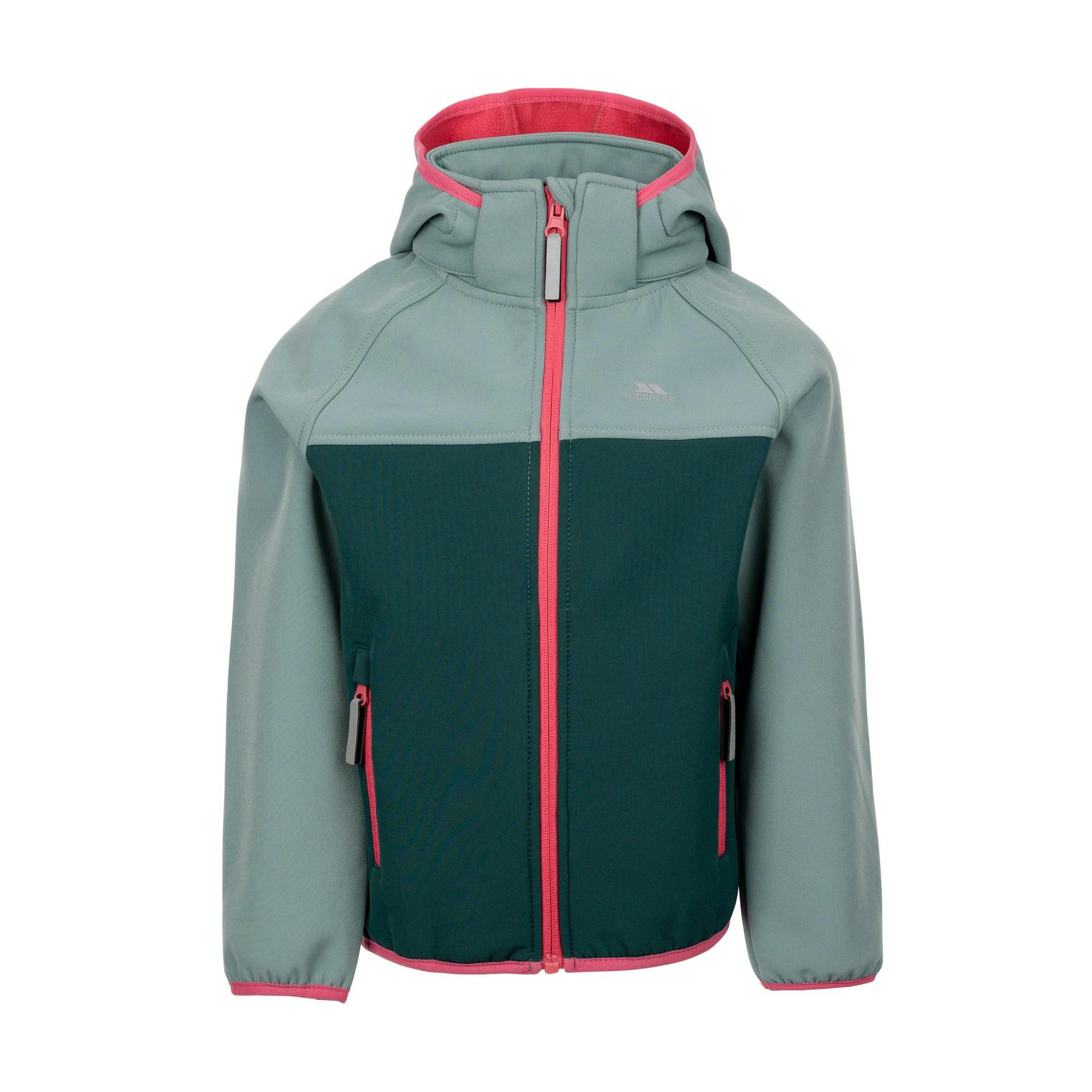 Trespass Childrens/Kids Hanbury Soft Shell Jacket - Pine - 2-3 Years - Pine - 95% Polyester/5% Elastane