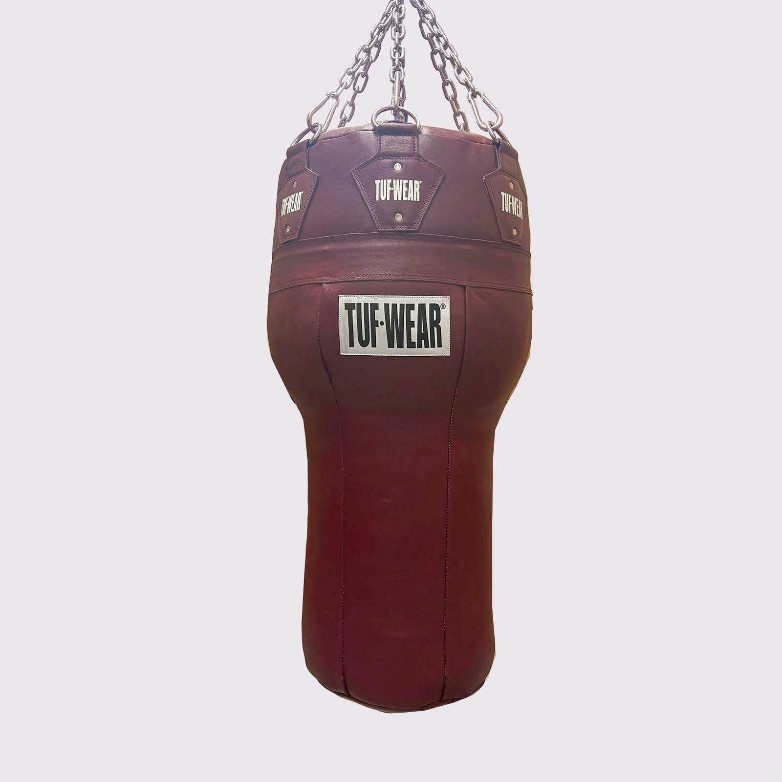 Tuf Wear Leather Angle Bag Oxblood - Oxblood - One Size