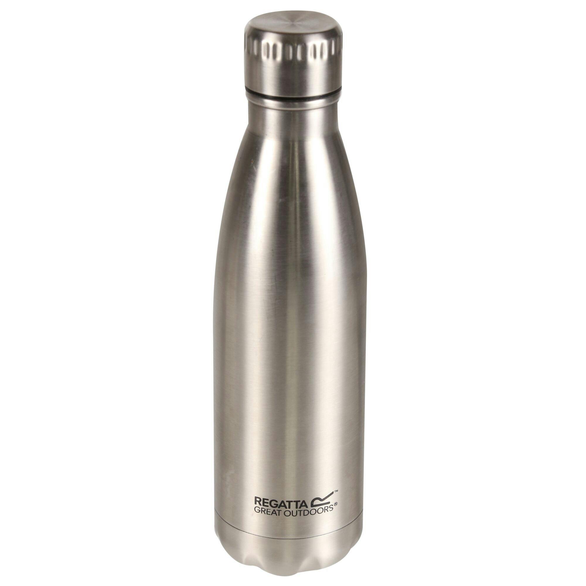 Regatta Silver Insulated Water Bottle - 0.5L - 100% Stainless Steel