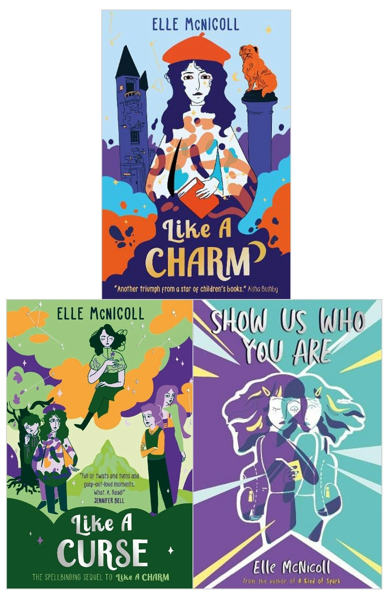 Knights Of Media Elle Mcnicoll 3 Books Collection Set (Show Us Who You Are, Like A Charm, Like A Curse)