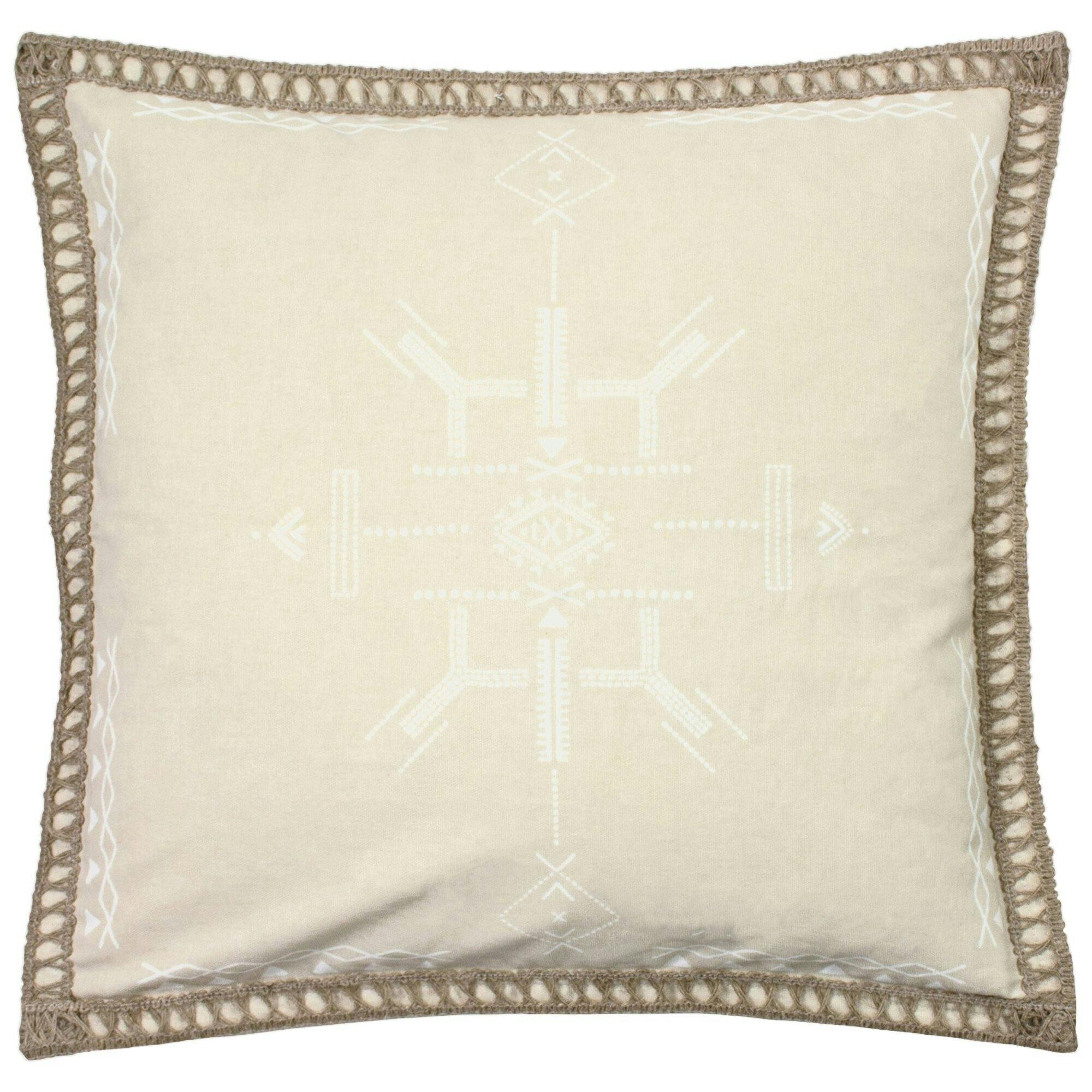 Furn Mini Inka Cushion Cover - Natural - 45Cm X 45Cm - Natural - 100% Cotton