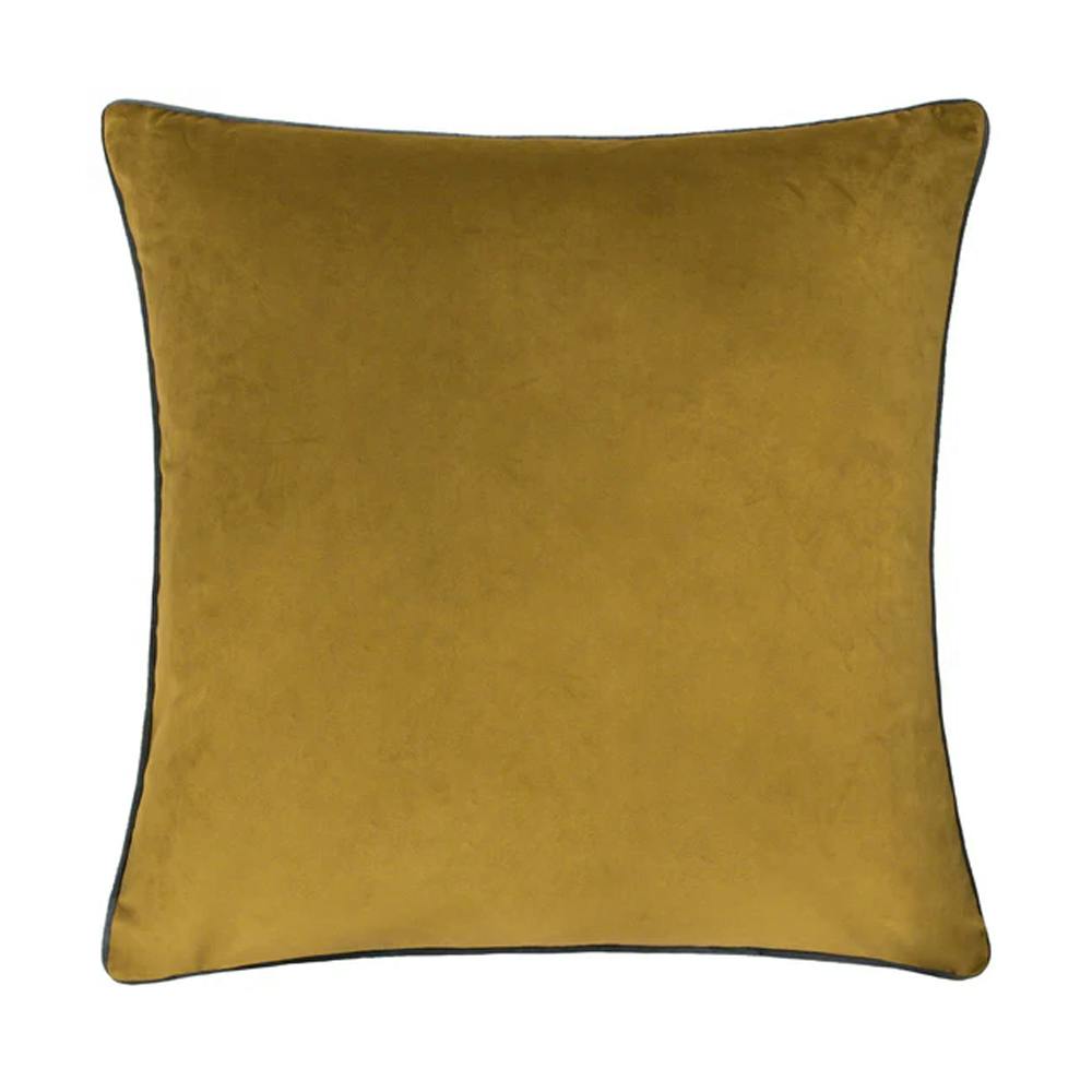 Furn Meridian Velvet Cushion Cover - Moss/Charcoal - 45Cm X 45Cm - Moss/Charcoal - 100% Polyester