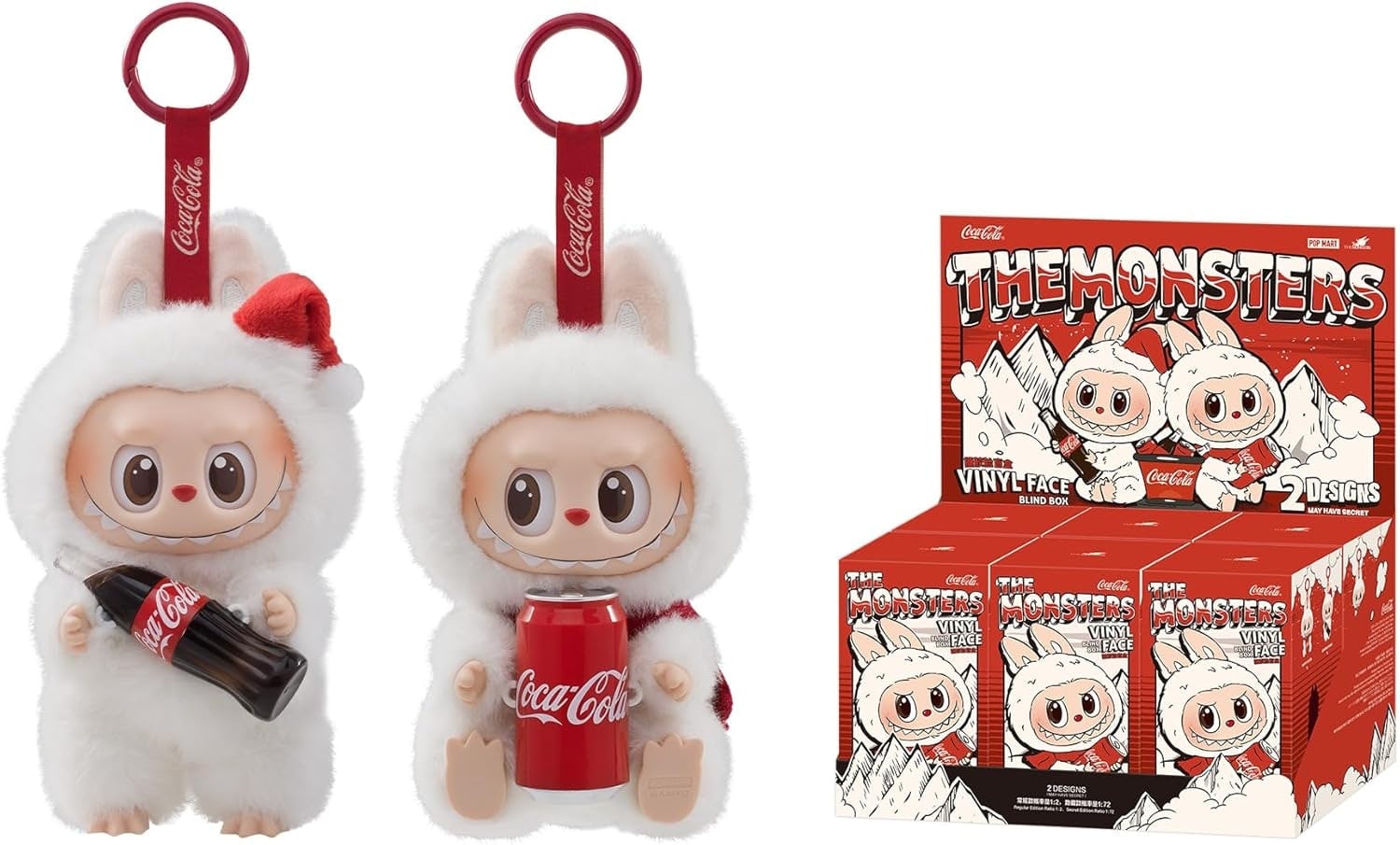 Pop Mart Red/White Labubu The Monsters Coca-Cola Vinyl Face Blind Box Set – Limited Edition Collectable Figures