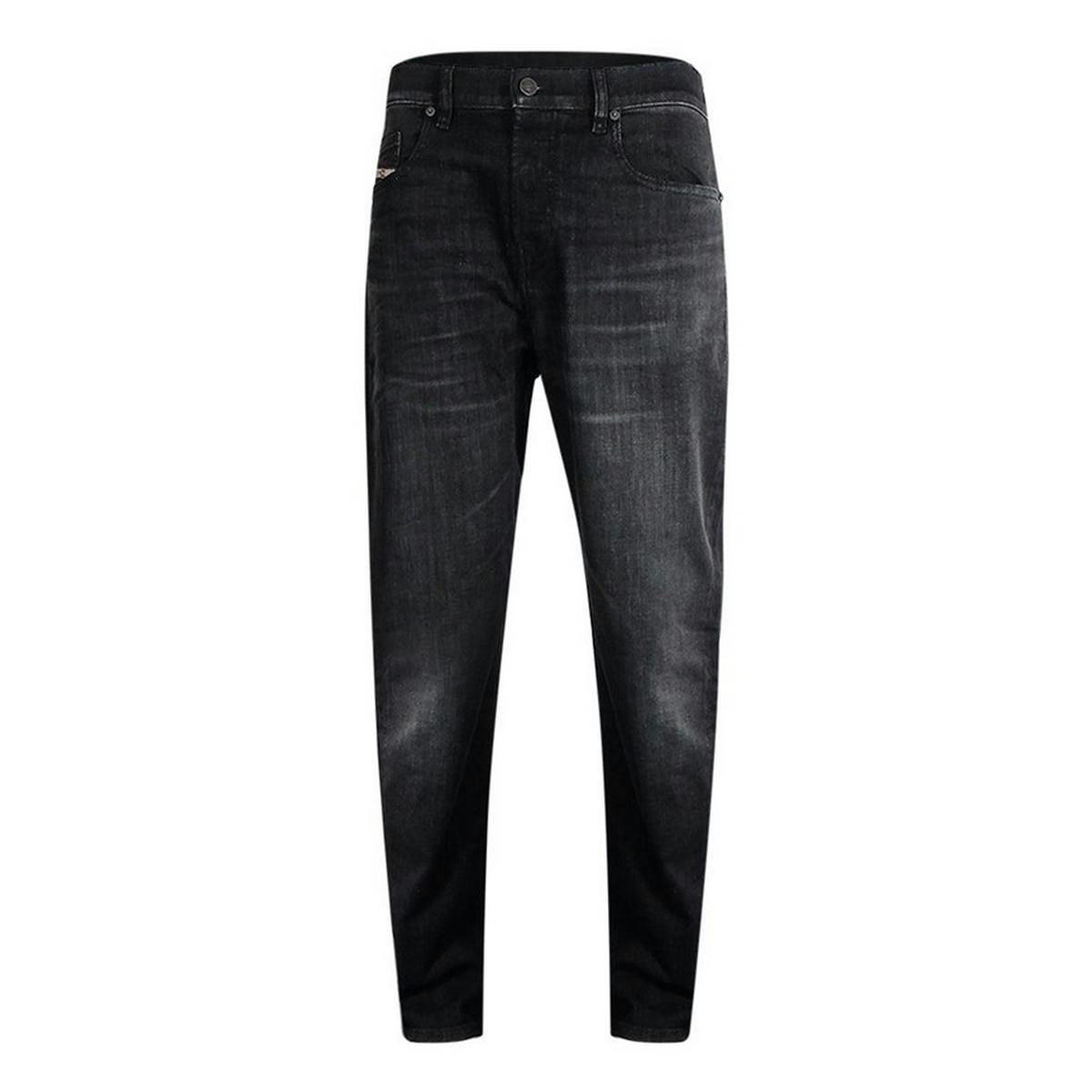 Diesel Men's Black 1979 Sleeker Denim Faded Jeans - 29R - 92% Cotton/7% Elastomultiester/1% Elastane