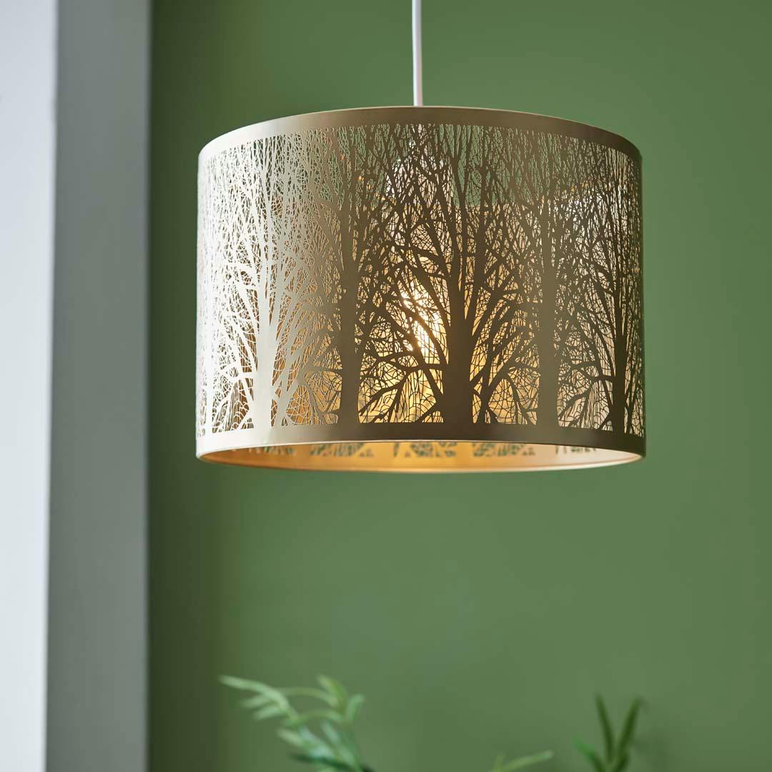 Rackhams Light Mason Antique Brass Shade