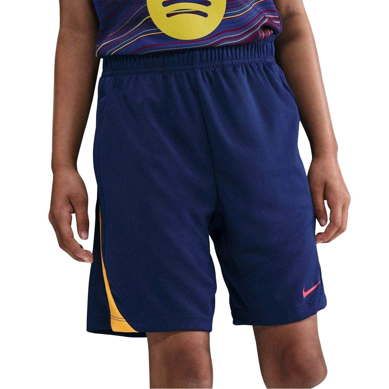 Nike Blue/Orange Kids Strike Football Shorts - 9-10 Years - 100% Polyester