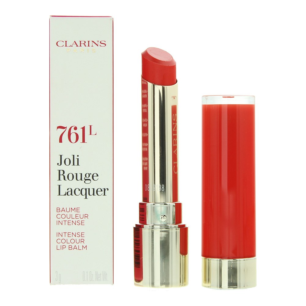 Clarins Joli Rouge Lacquer 761L Spicy Chili Lipstick 3G