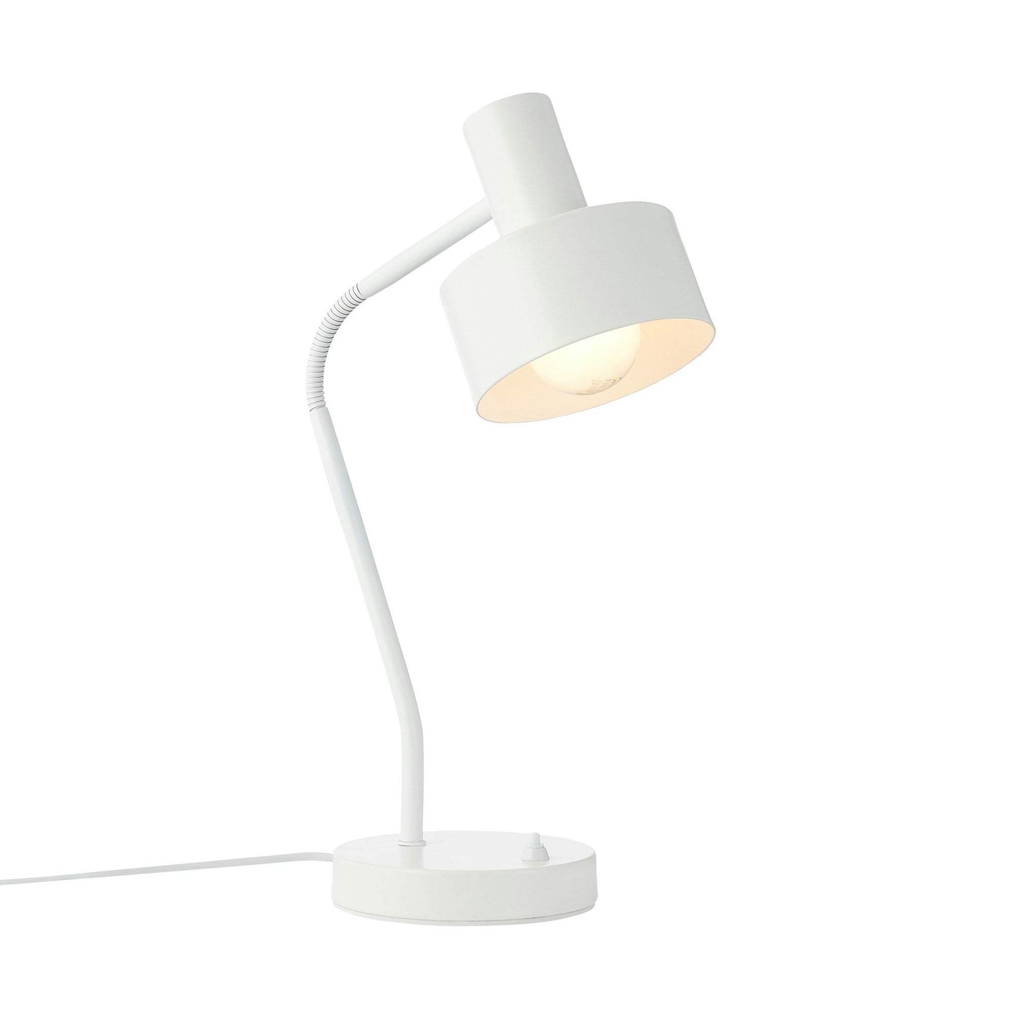 Rackhams White Matis | Table Lamp | - Metal - 1