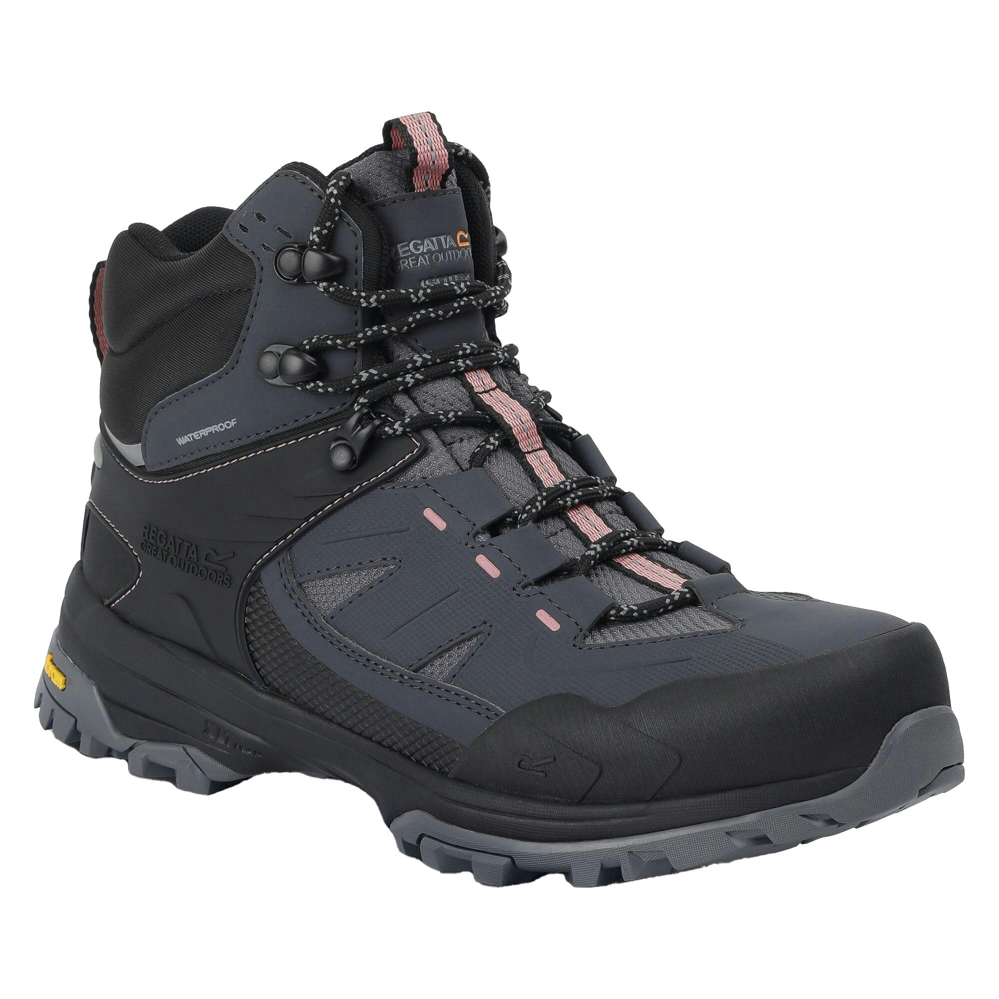 Regatta Women's Grey Regen Walking Boots - Seal /Dusty Rose - 6.5 Uk - Seal /Dusty Rose - 100% Mixed